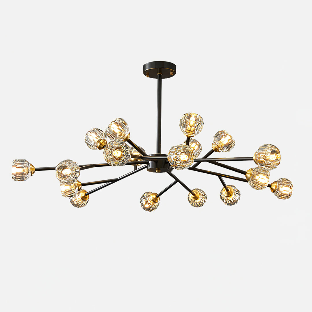 Crystal Ball Round Cluster Chandelier - Blowlighting