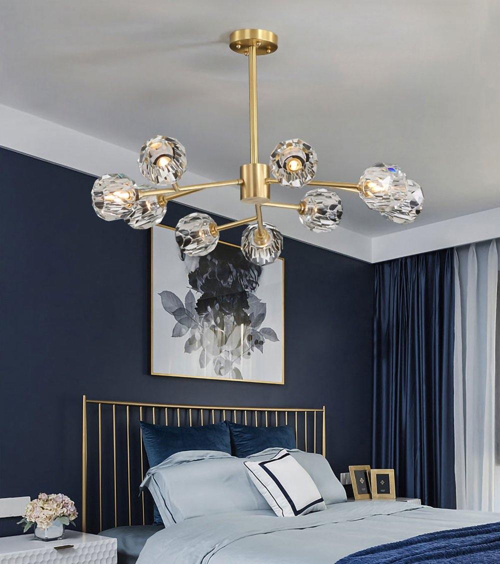 Crystal Ball Round Cluster Chandelier - Blowlighting