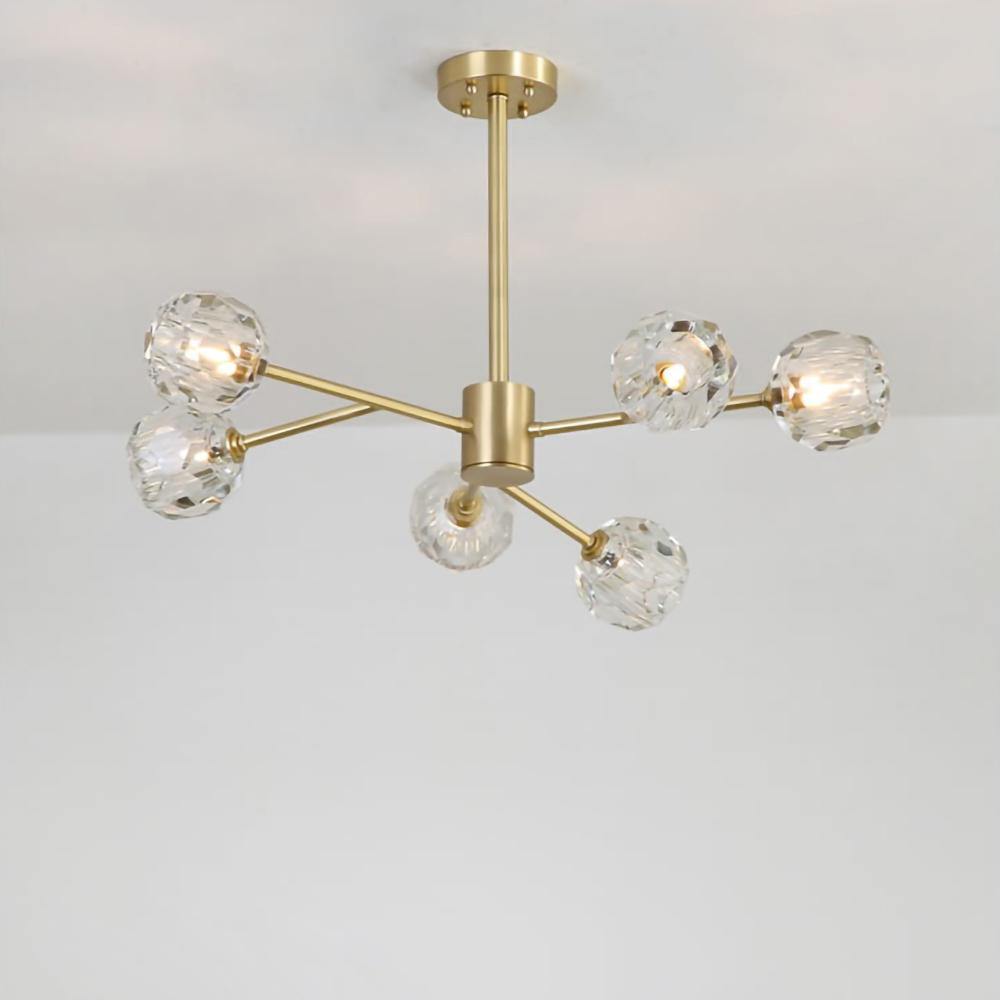 Crystal Ball Round Cluster Chandelier - Blowlighting