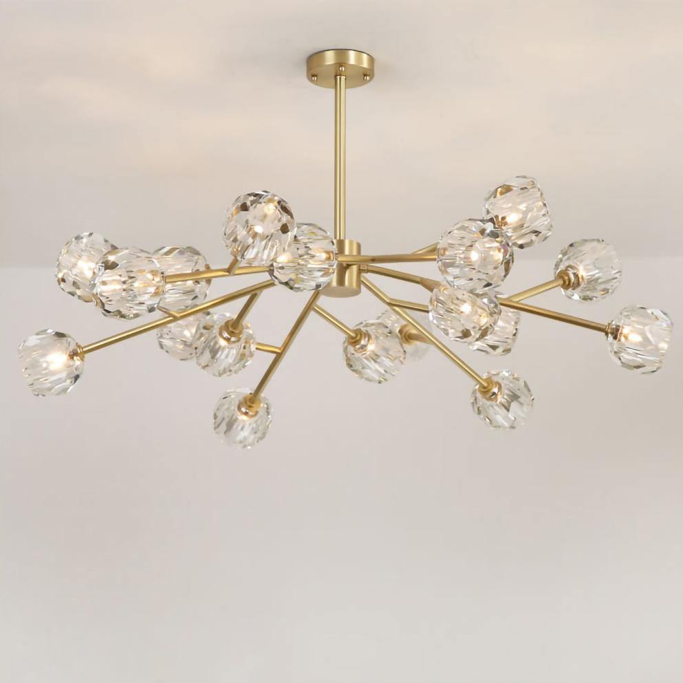 Crystal Ball Round Cluster Chandelier - Blowlighting