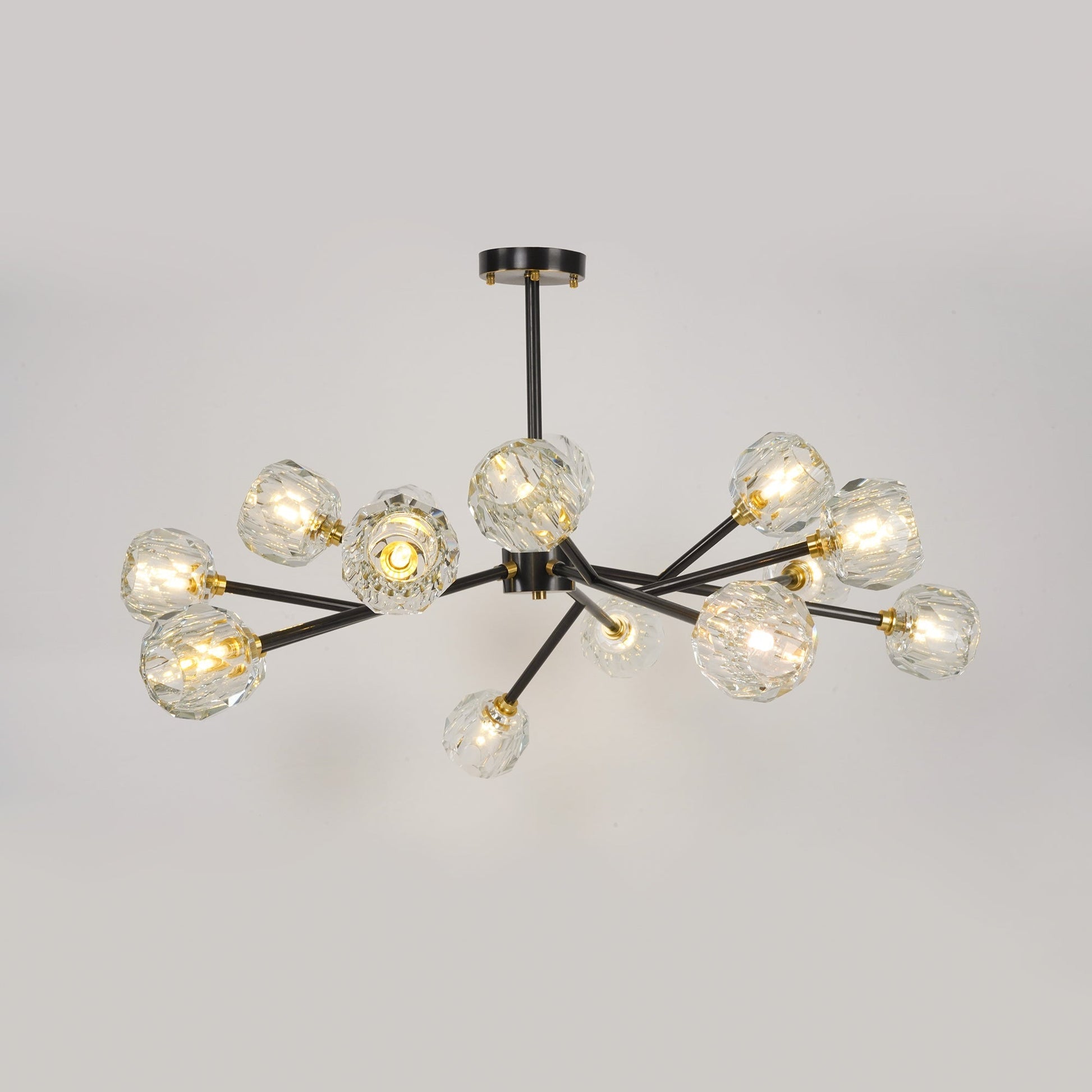 Crystal Ball Round Cluster Chandelier - Blowlighting
