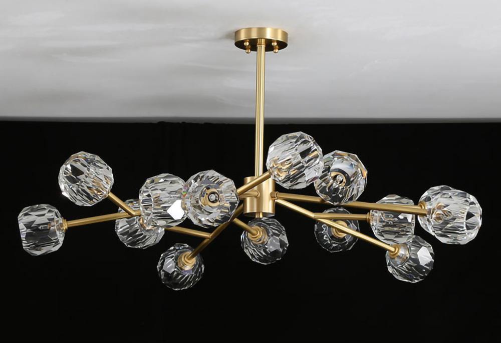 Crystal Ball Round Cluster Chandelier - Blowlighting