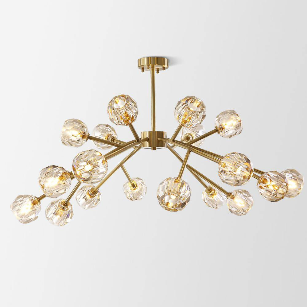 Crystal Ball Round Cluster Chandelier - Blowlighting