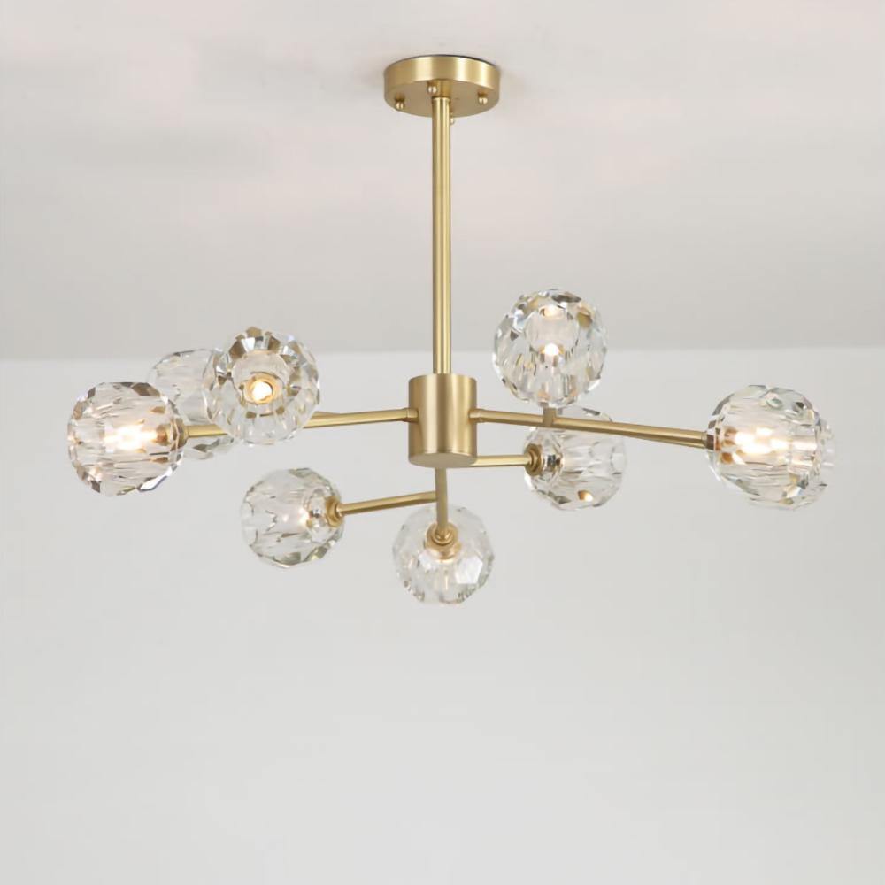 Crystal Ball Round Cluster Chandelier - Blowlighting