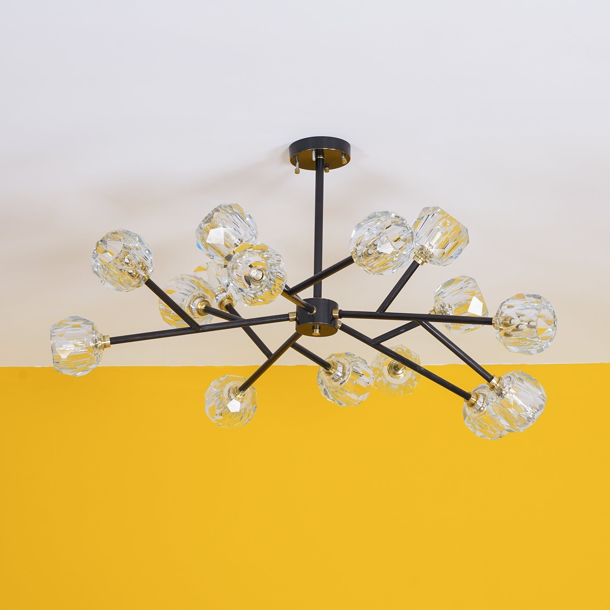 Crystal Ball Round Cluster Chandelier - Blowlighting