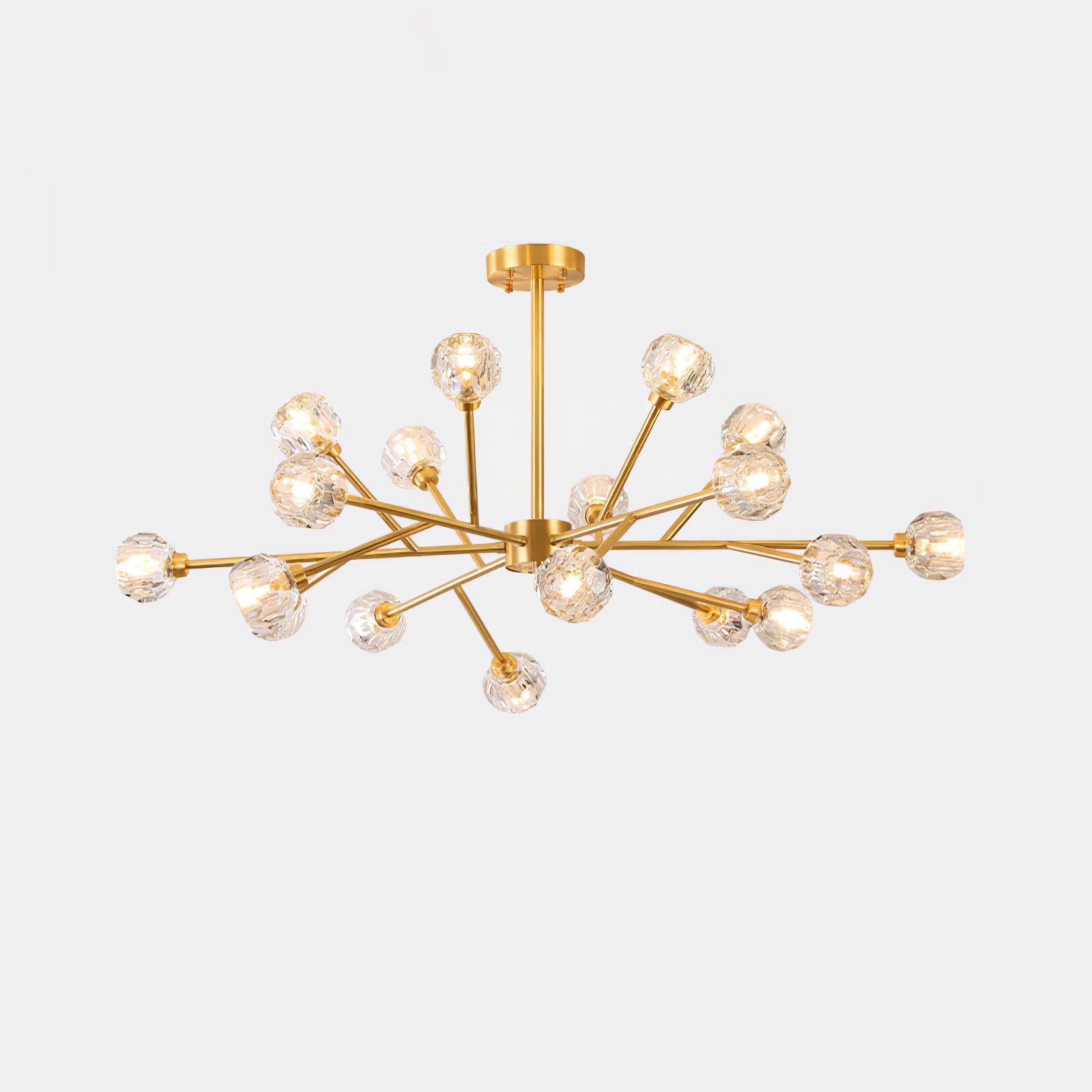 Crystal Ball Round Cluster Chandelier - Blowlighting