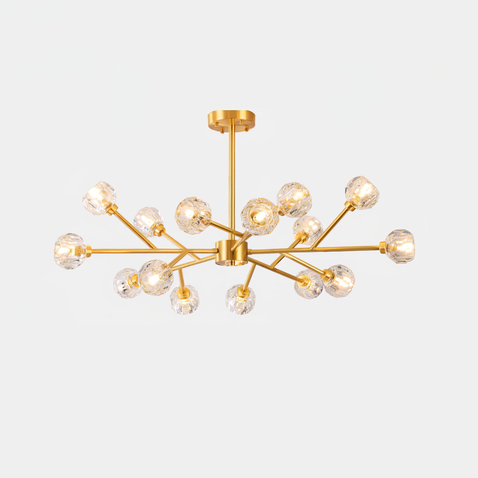 Crystal Ball Round Cluster Chandelier - Blowlighting