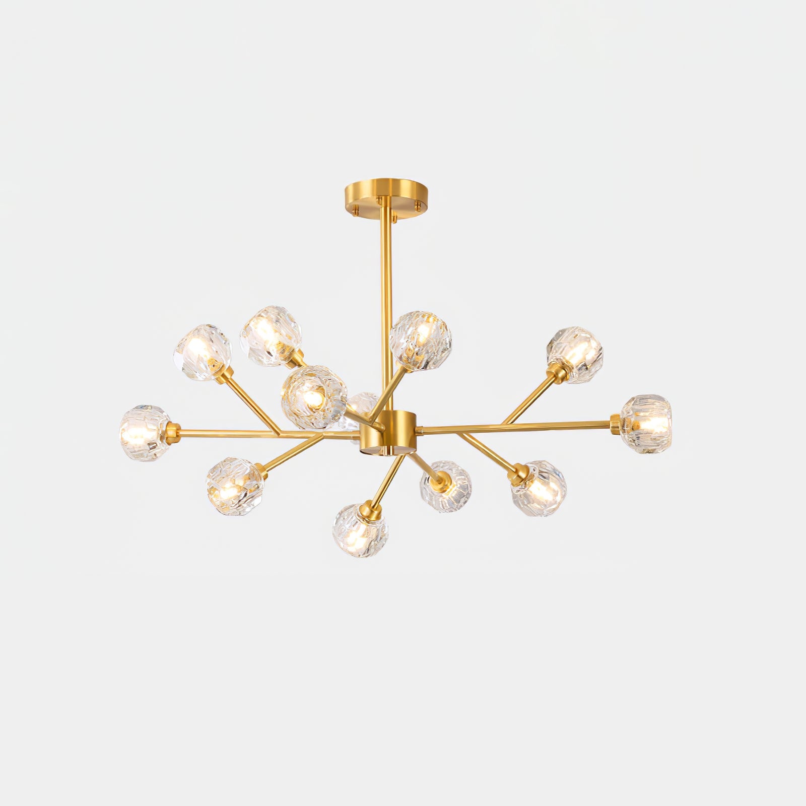 Crystal Ball Round Cluster Chandelier - Blowlighting