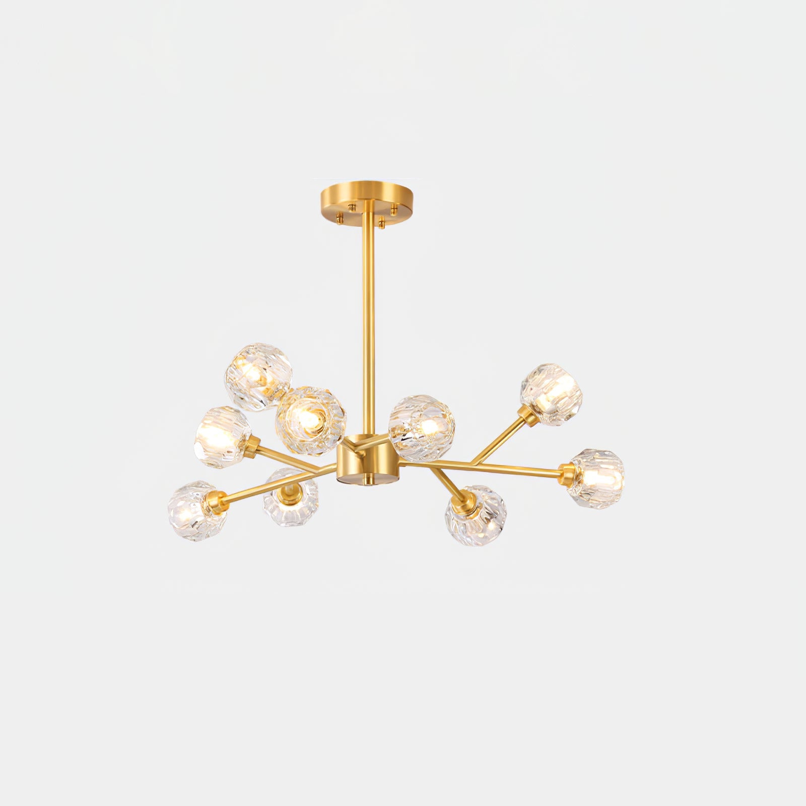 Crystal Ball Round Cluster Chandelier - Blowlighting
