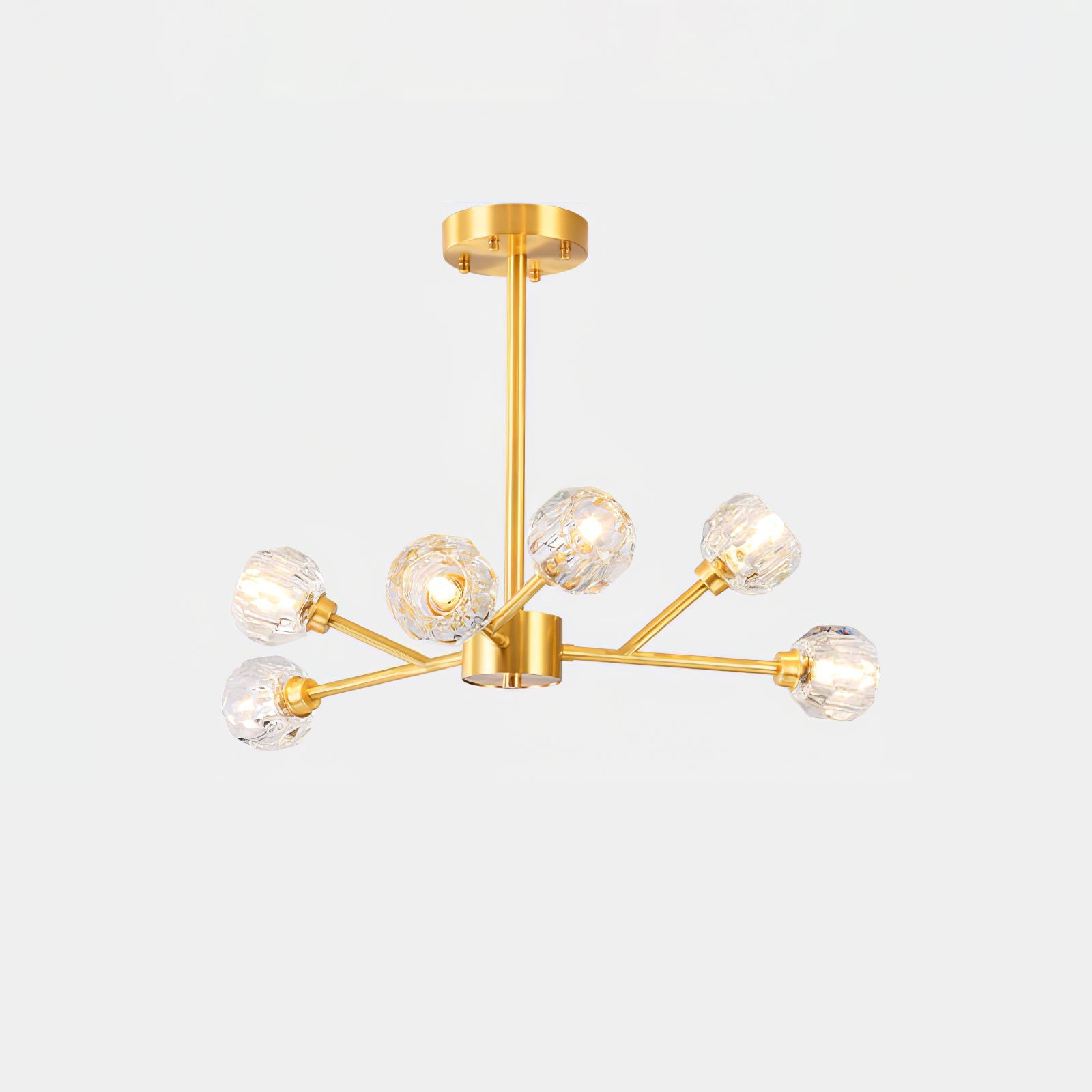 Crystal Ball Round Cluster Chandelier - Blowlighting
