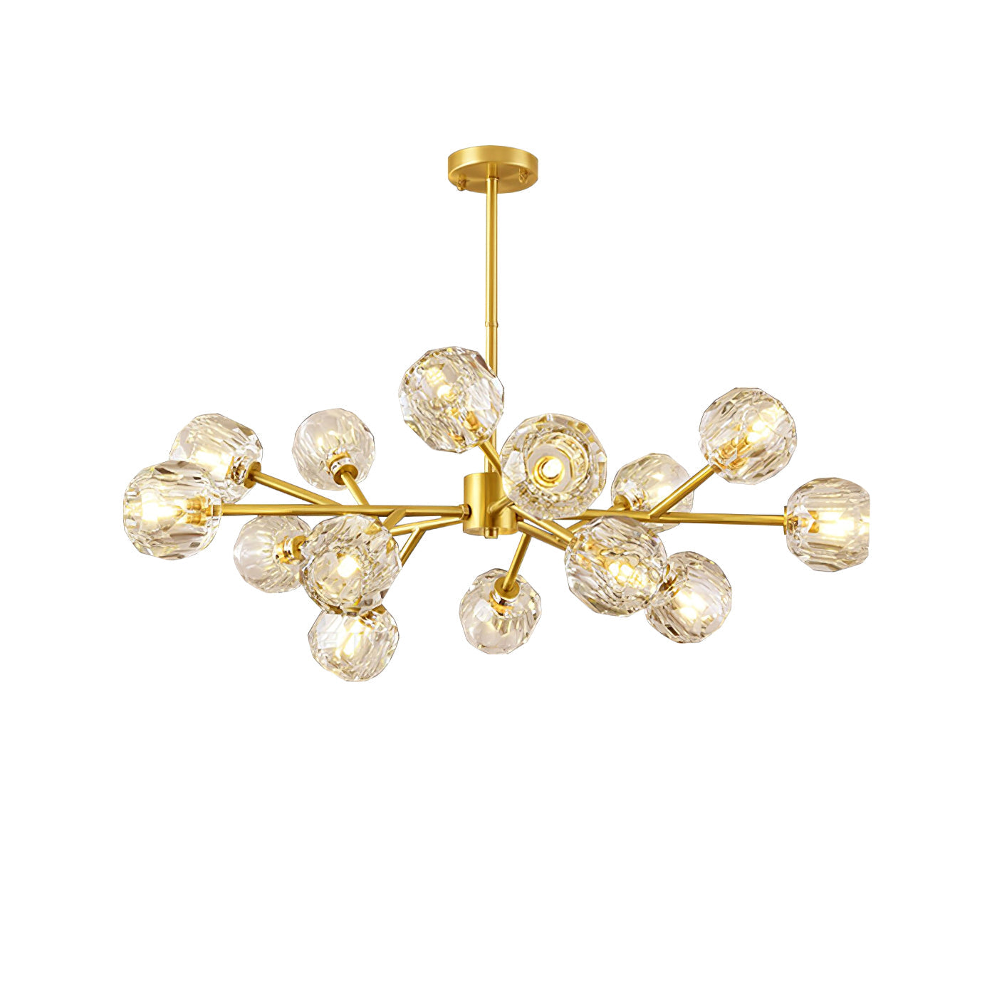 Crystal Ball Round Cluster Chandelier - Blowlighting