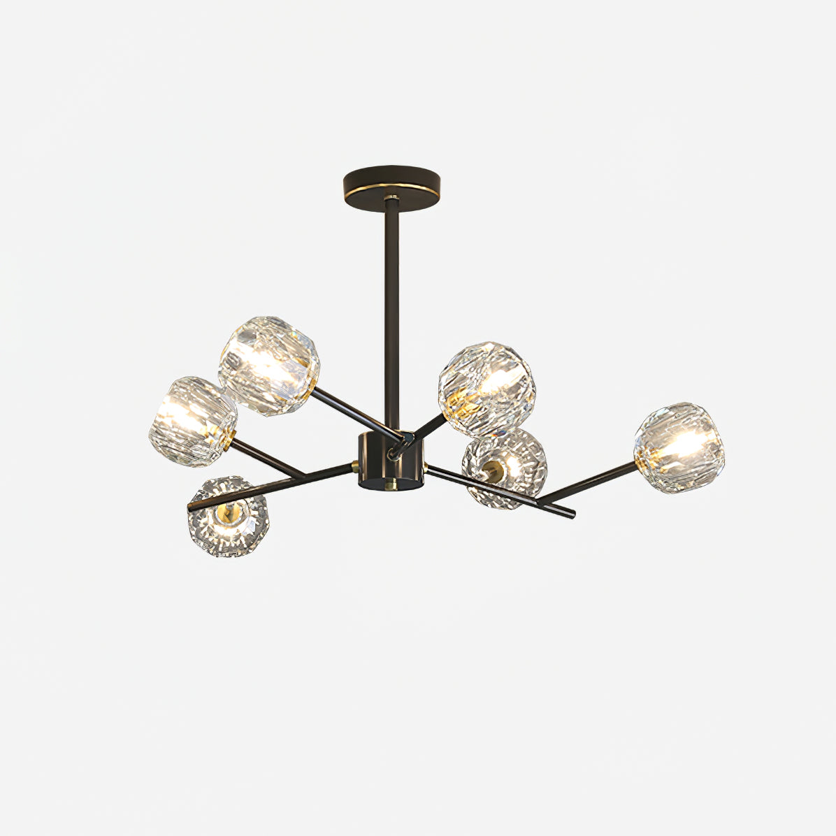 Crystal Ball Round Cluster Chandelier - Blowlighting
