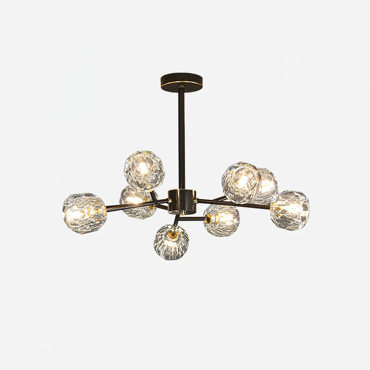 Crystal Ball Round Cluster Chandelier - Blowlighting