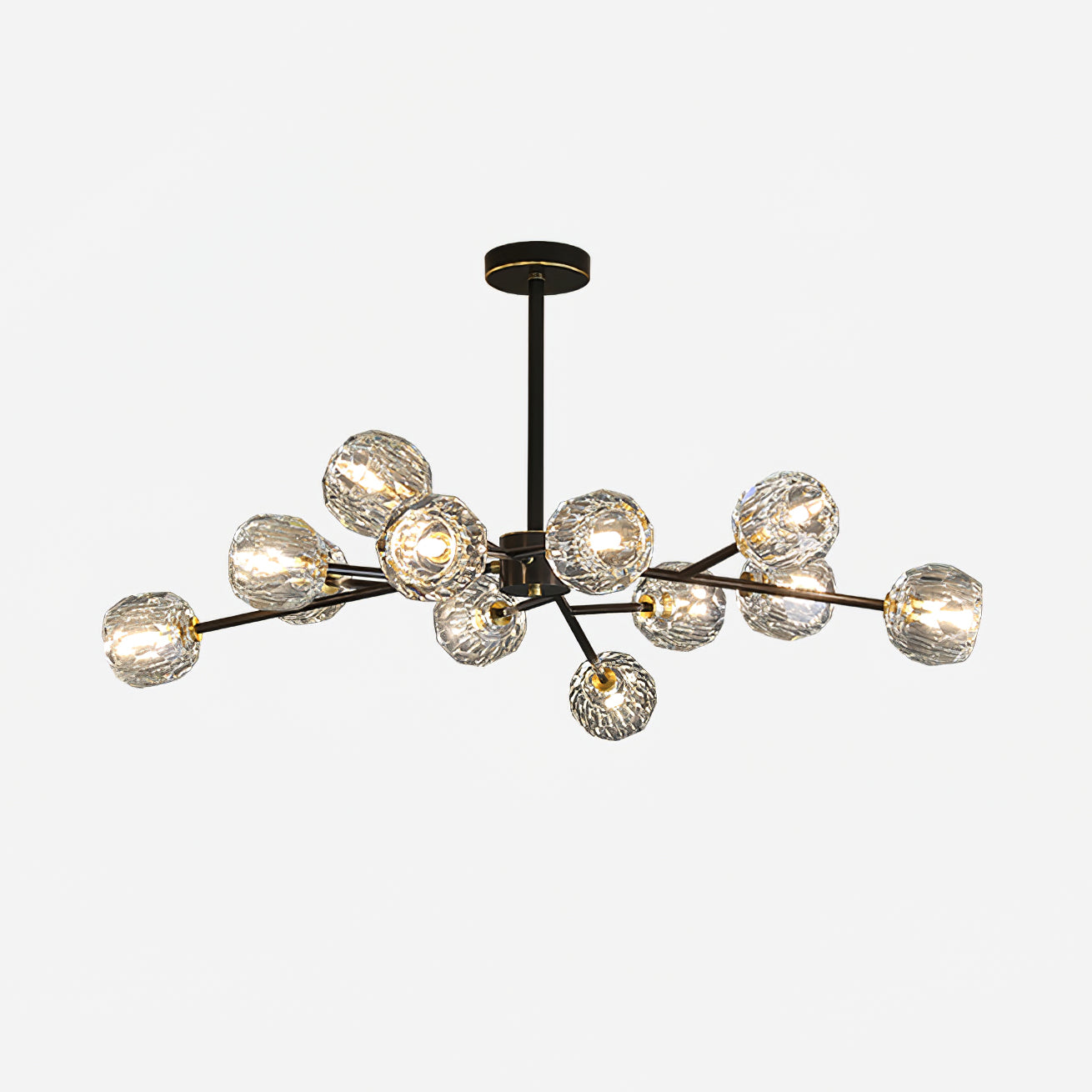 Crystal Ball Round Cluster Chandelier - Blowlighting