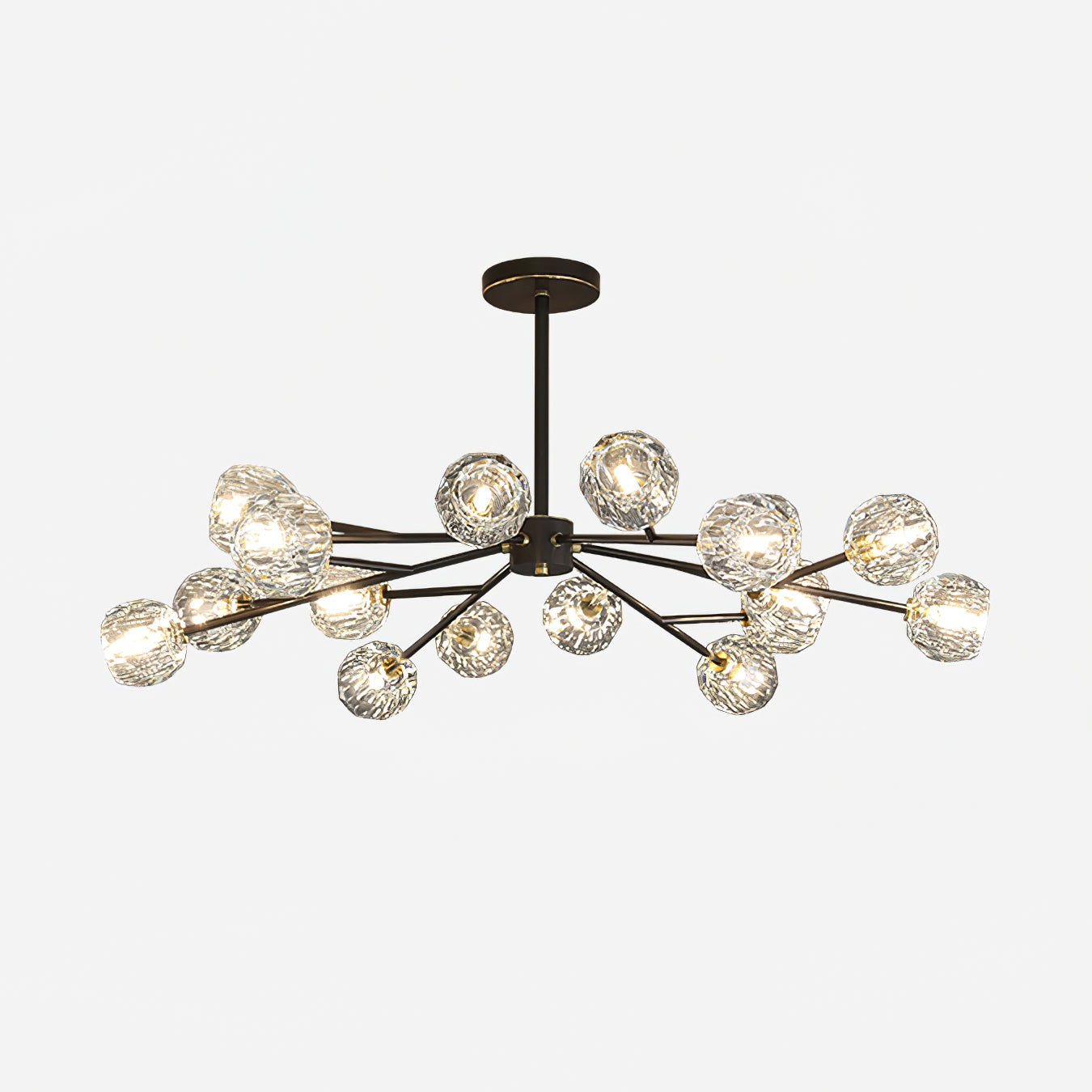 Crystal Ball Round Cluster Chandelier - Blowlighting