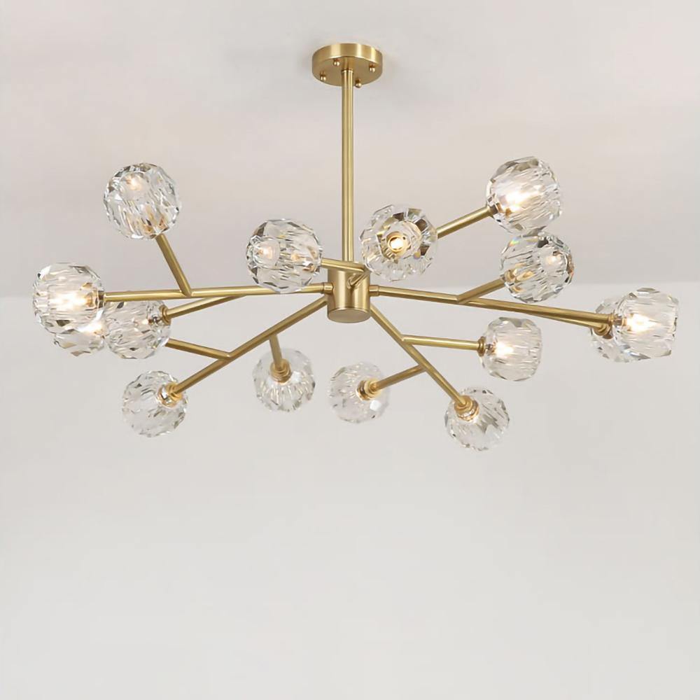 Crystal Ball Round Cluster Chandelier - Blowlighting