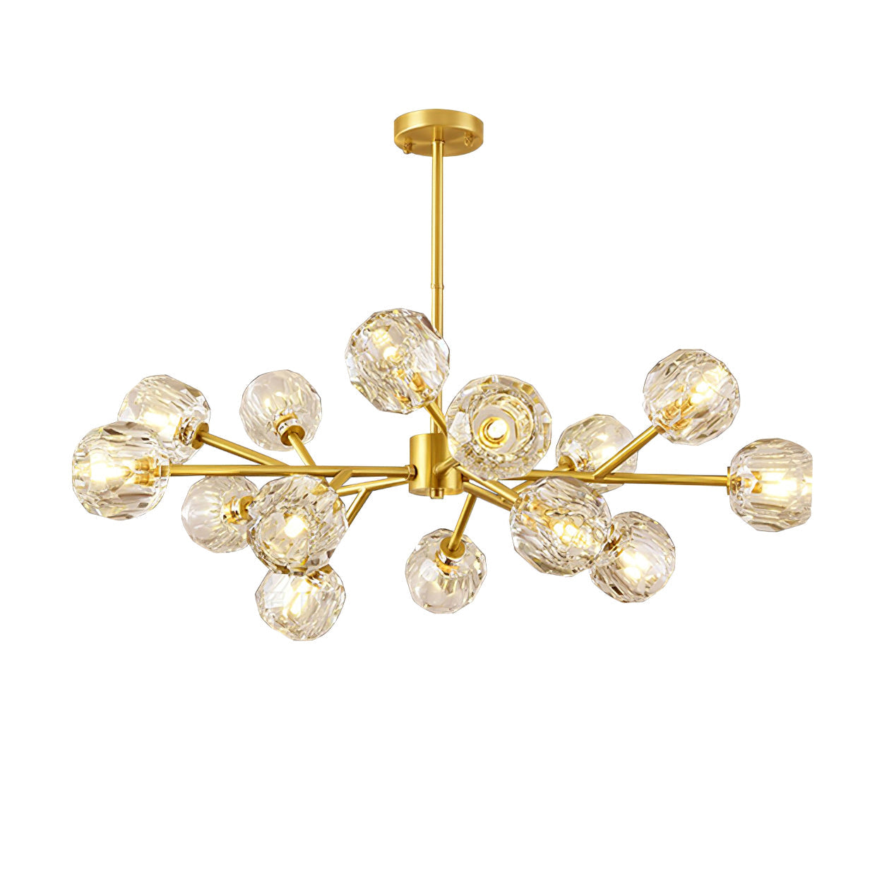 Crystal Ball Round Cluster Chandelier - Blowlighting