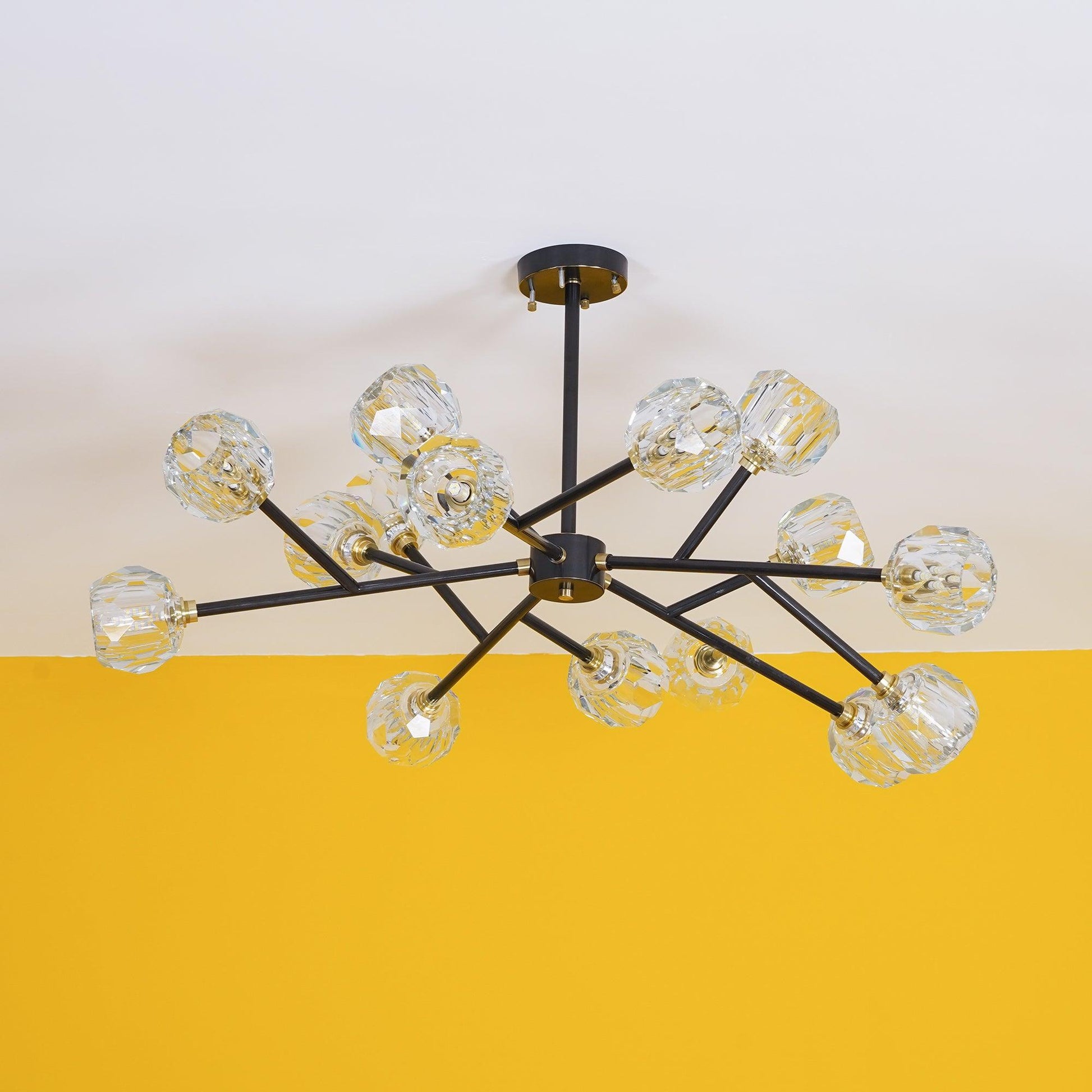 Crystal Ball Round Cluster Chandelier - Blowlighting