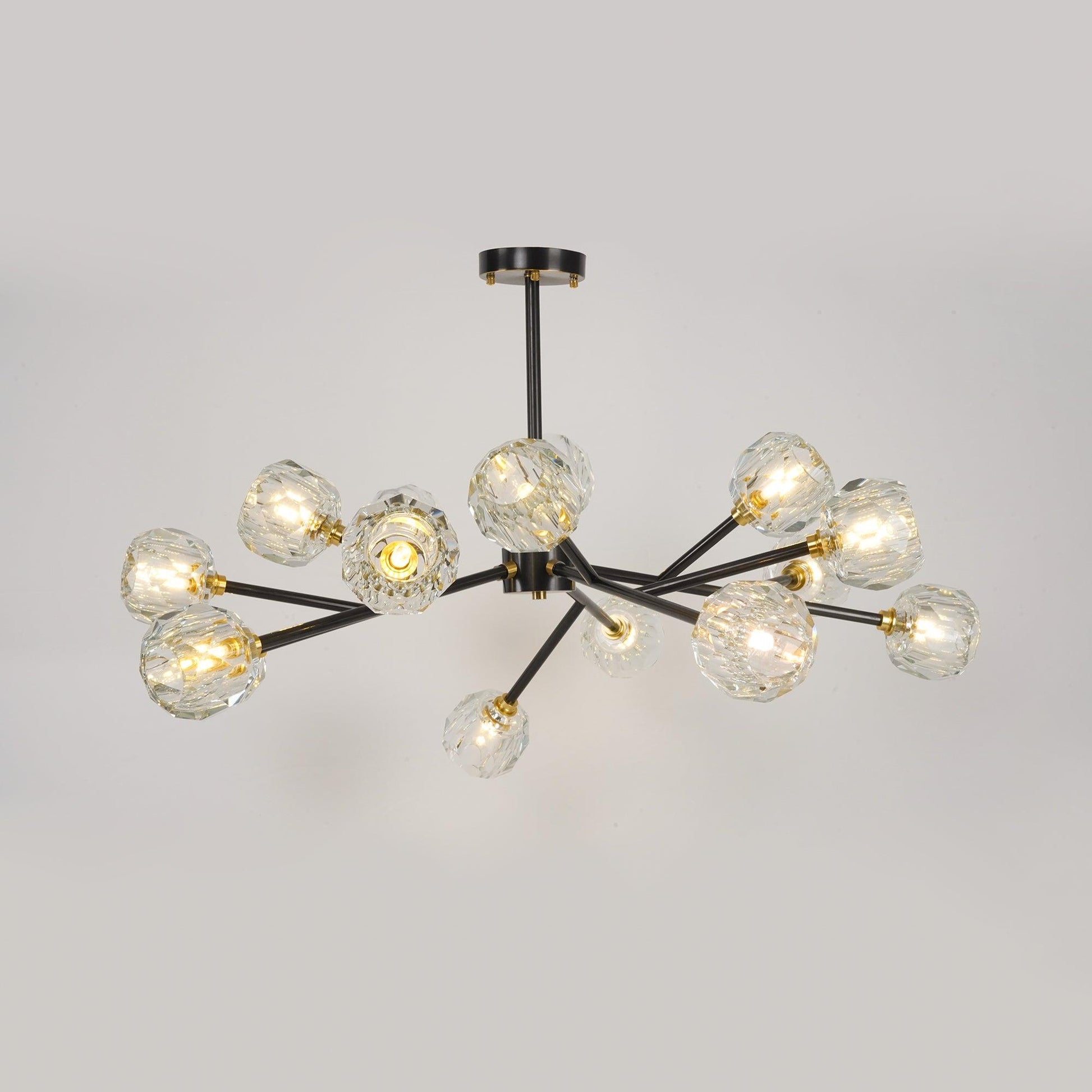 Crystal Ball Round Cluster Chandelier - Blowlighting