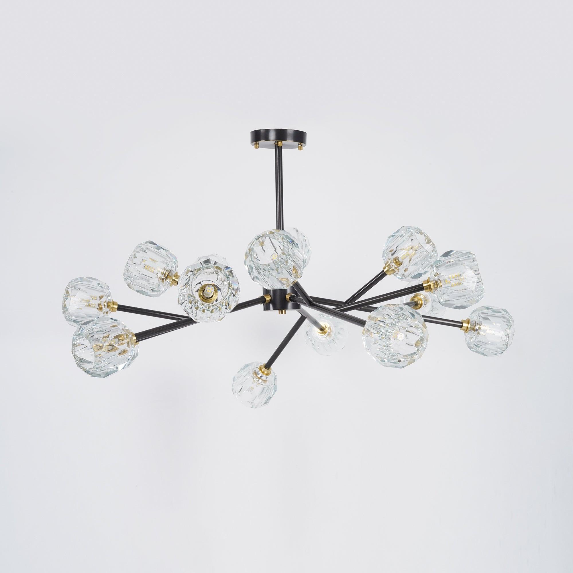 Crystal Ball Round Cluster Chandelier - Blowlighting