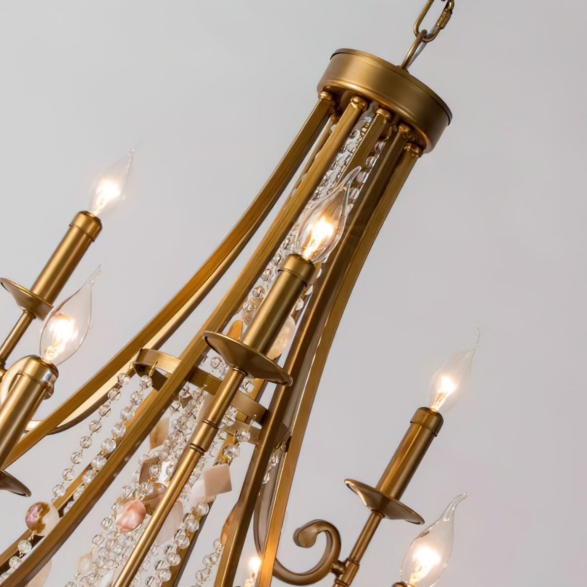 Errina Postmodern Luxury Shell Crystal Chandelier - Blowlighting