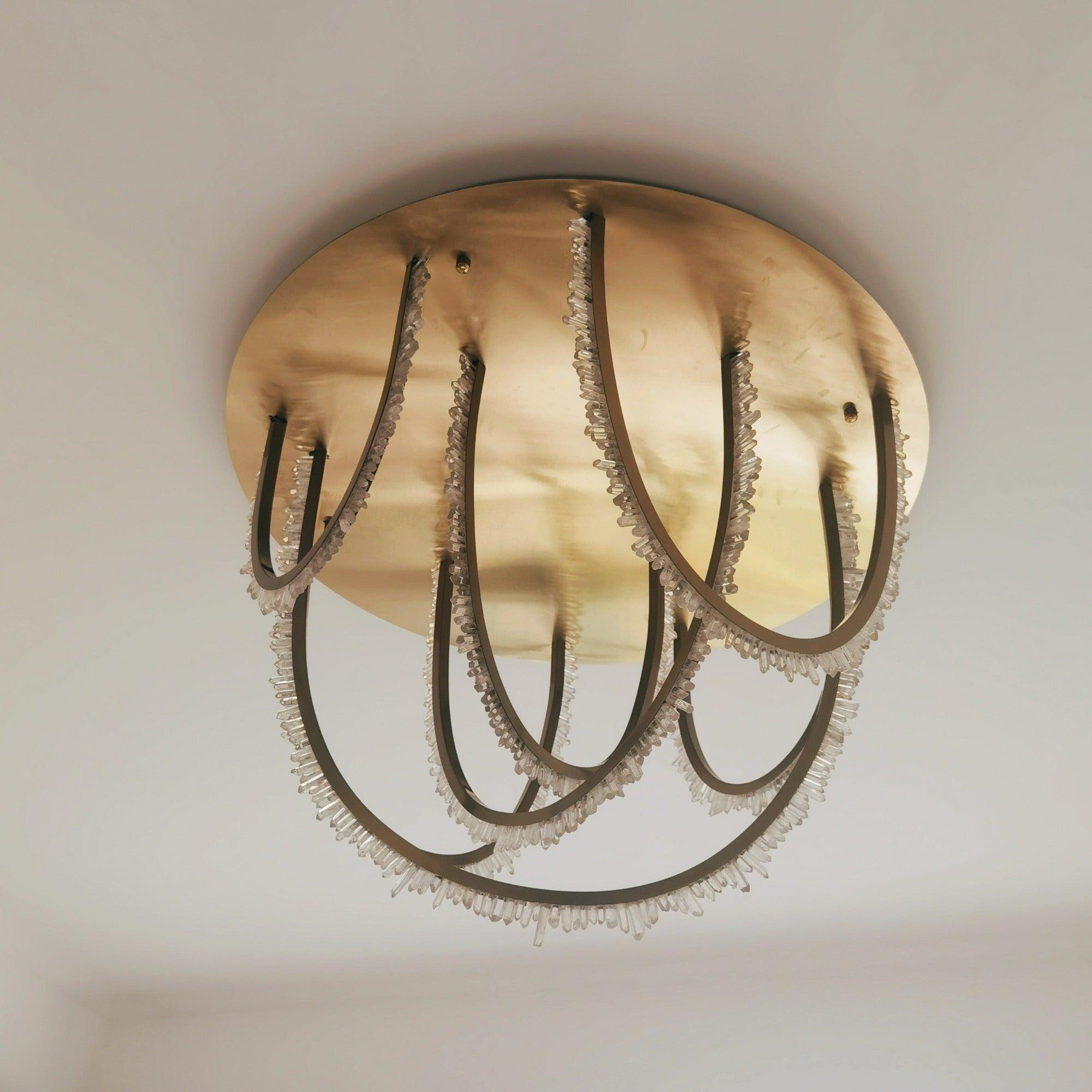 Crystal Individual Creativity Corde Metal Crystal Ceiling Light - Blowlighting