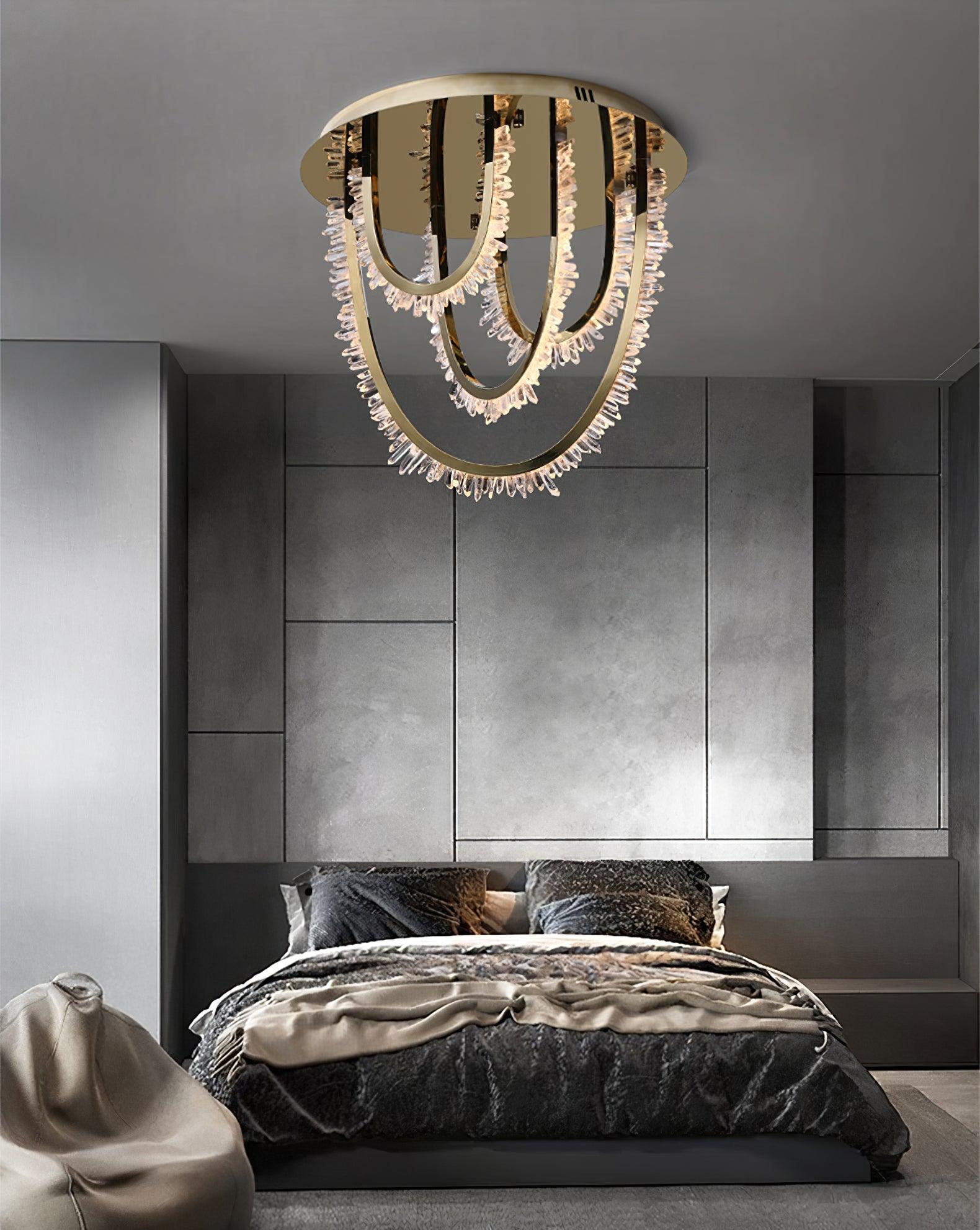 Crystal Individual Creativity Corde Metal Crystal Ceiling Light - Blowlighting