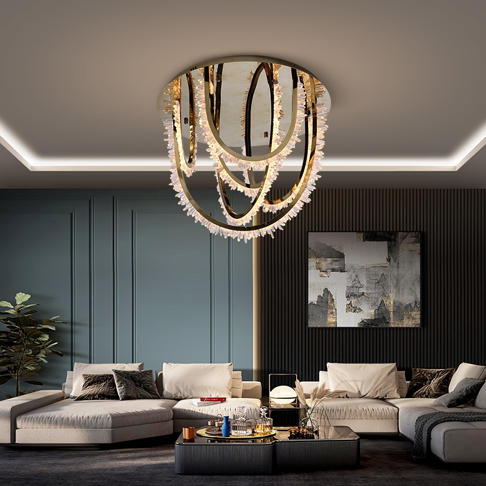 Crystal Individual Creativity Corde Metal Crystal Ceiling Light - Blowlighting