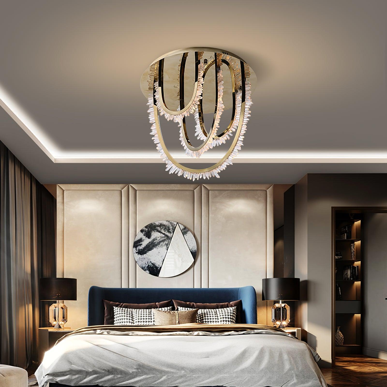 Crystal Individual Creativity Corde Metal Crystal Ceiling Light - Blowlighting