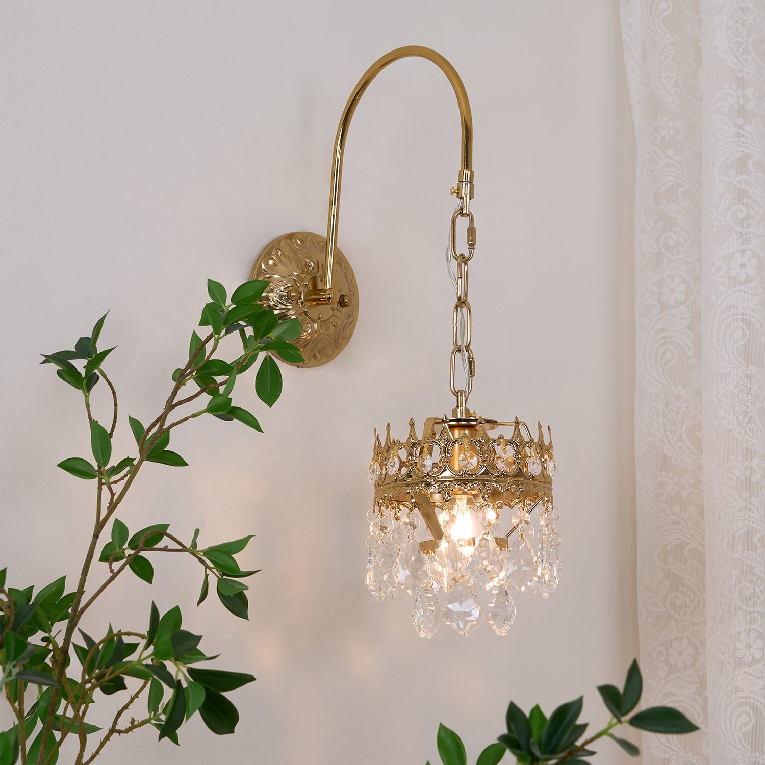 Crystal Crown Sconce - Blowlighting