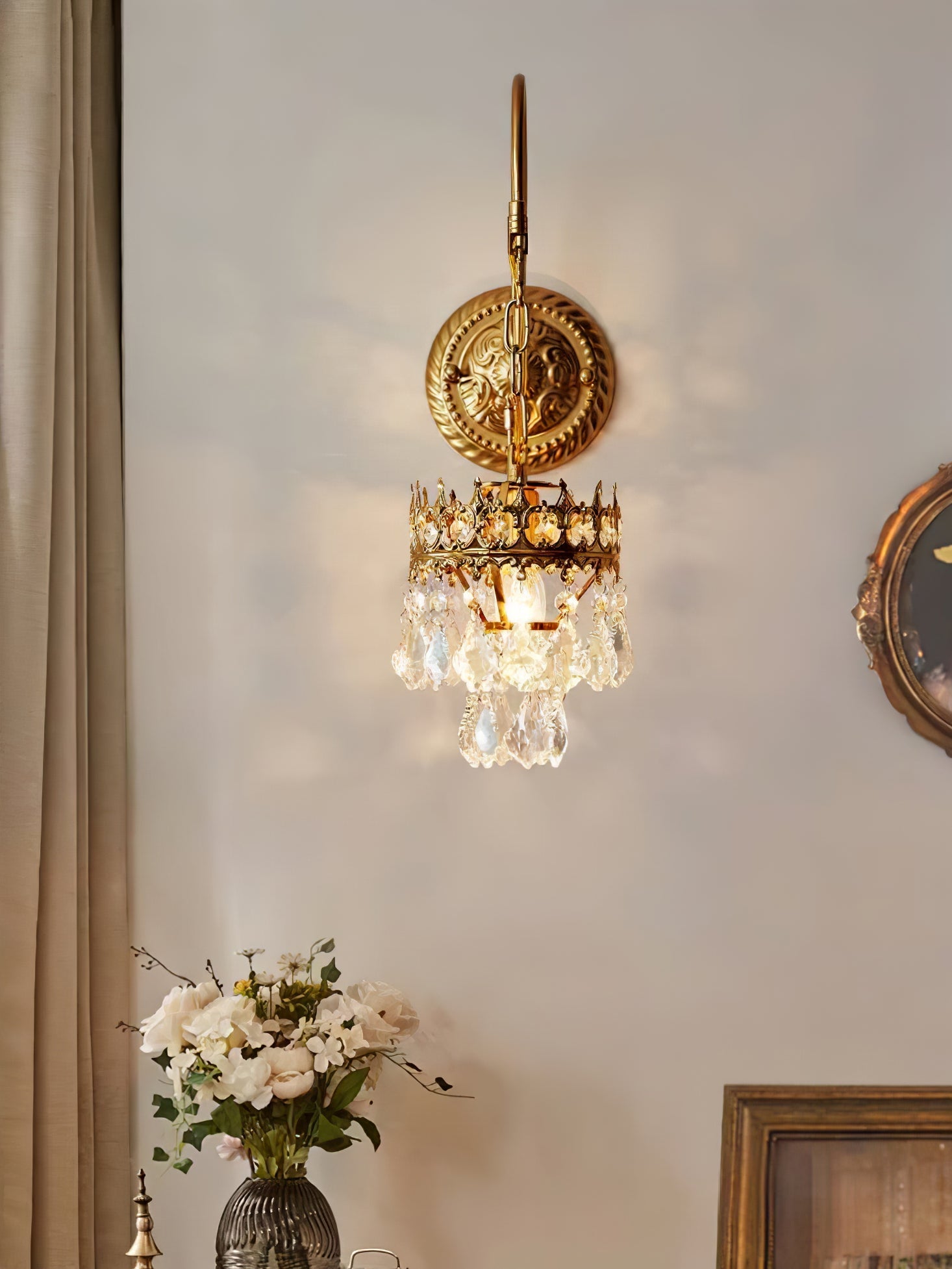 Crystal Crown Sconce - Blowlighting