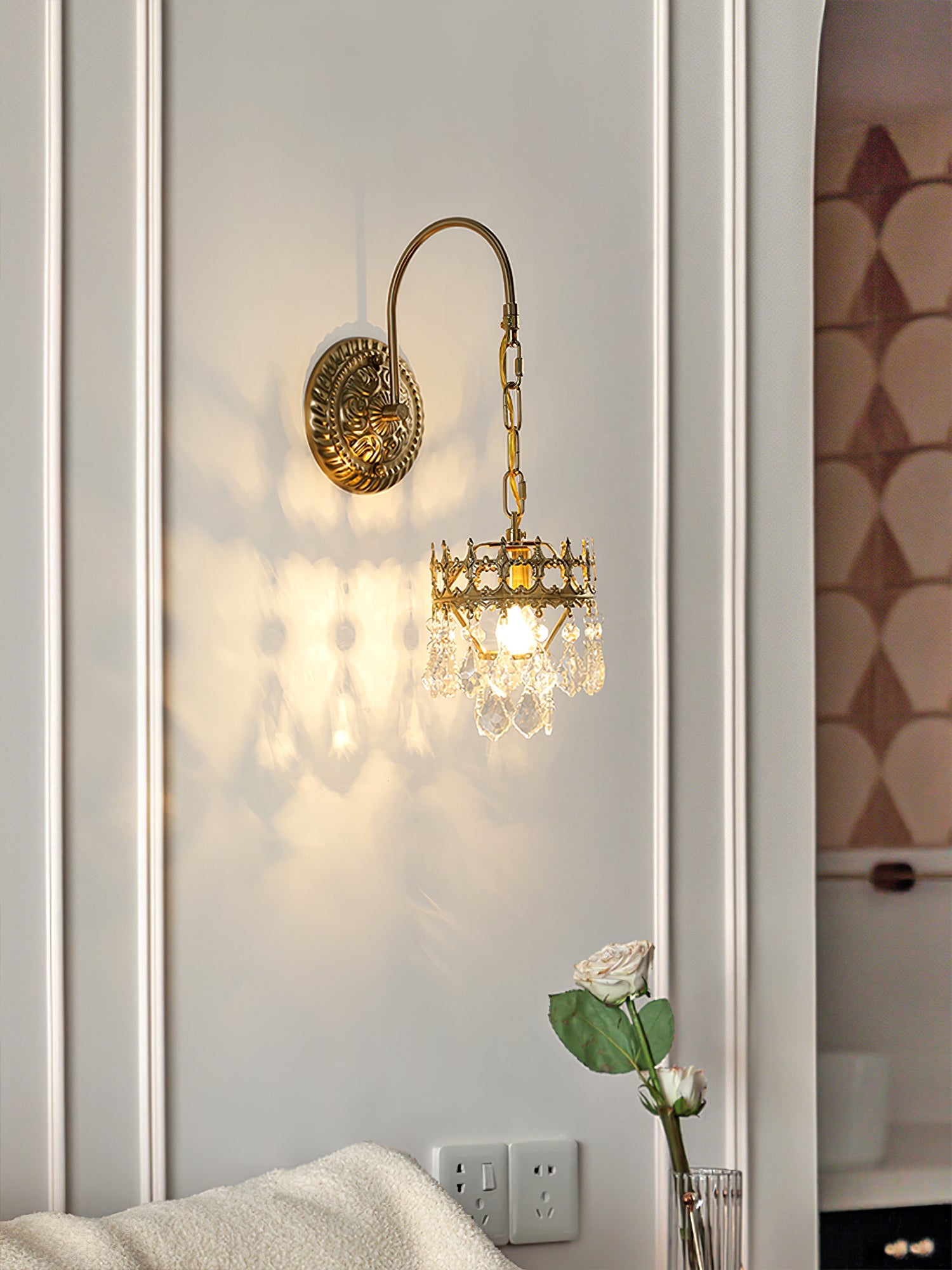Crystal Crown Sconce - Blowlighting