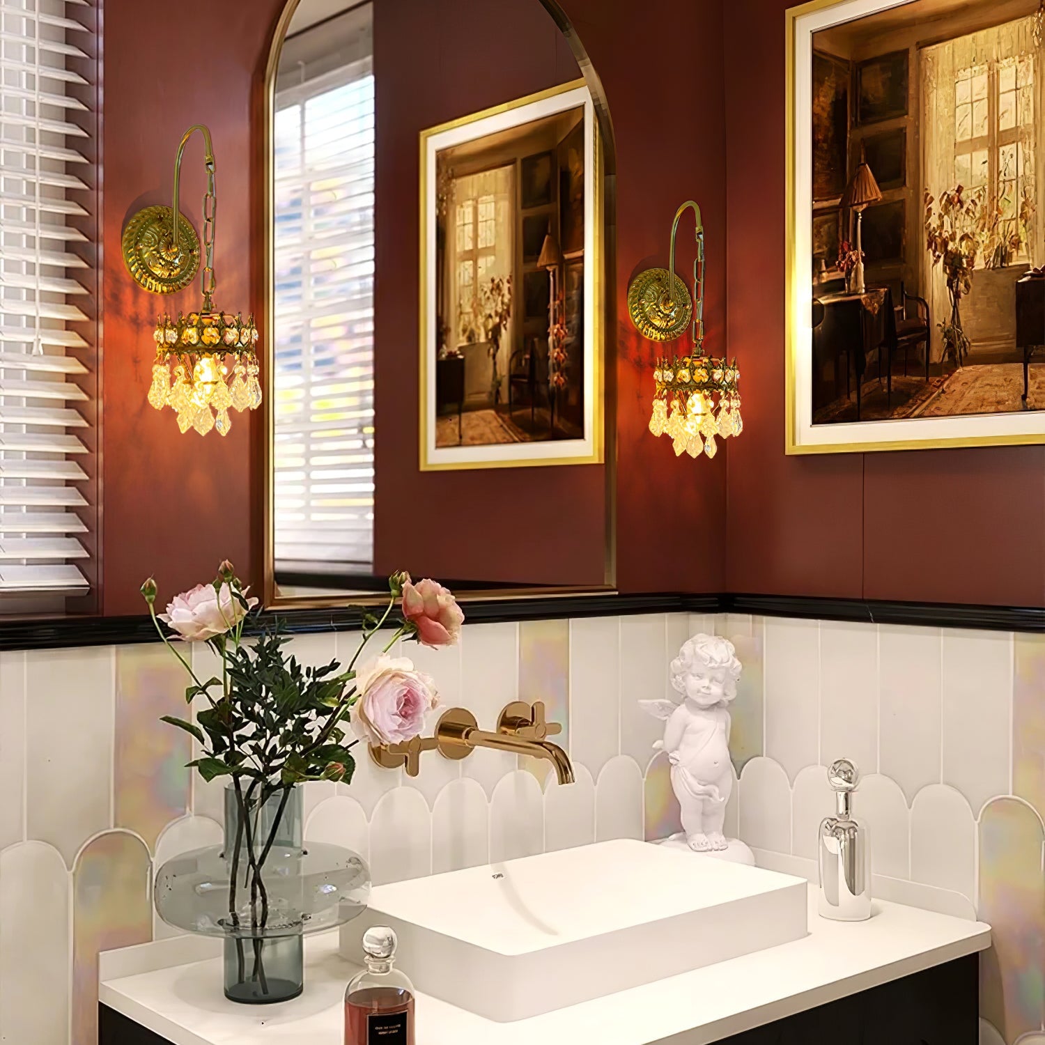 Crystal Crown Sconce - Blowlighting