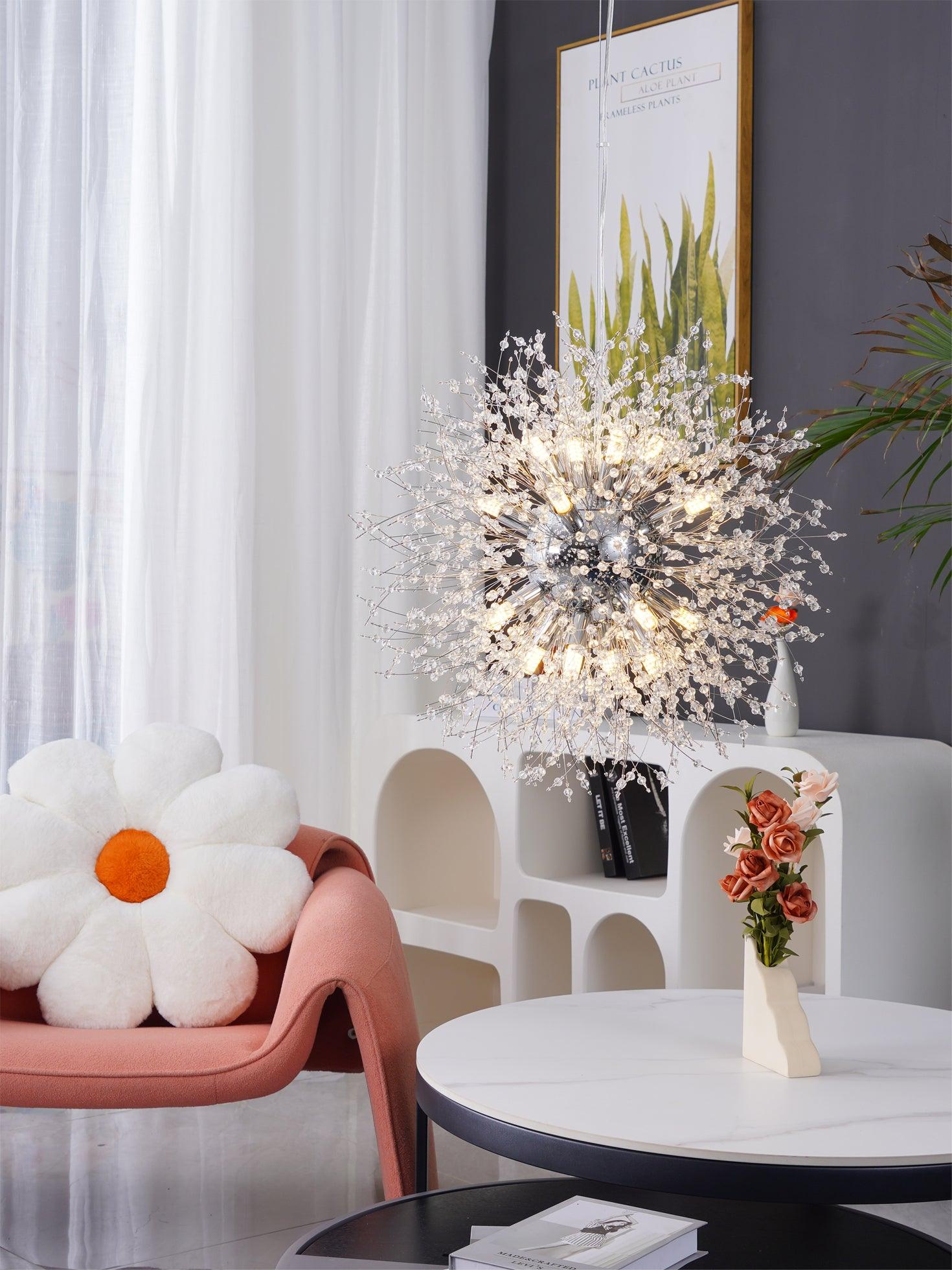 Crystal Dandelion Chandelier - Blowlighting
