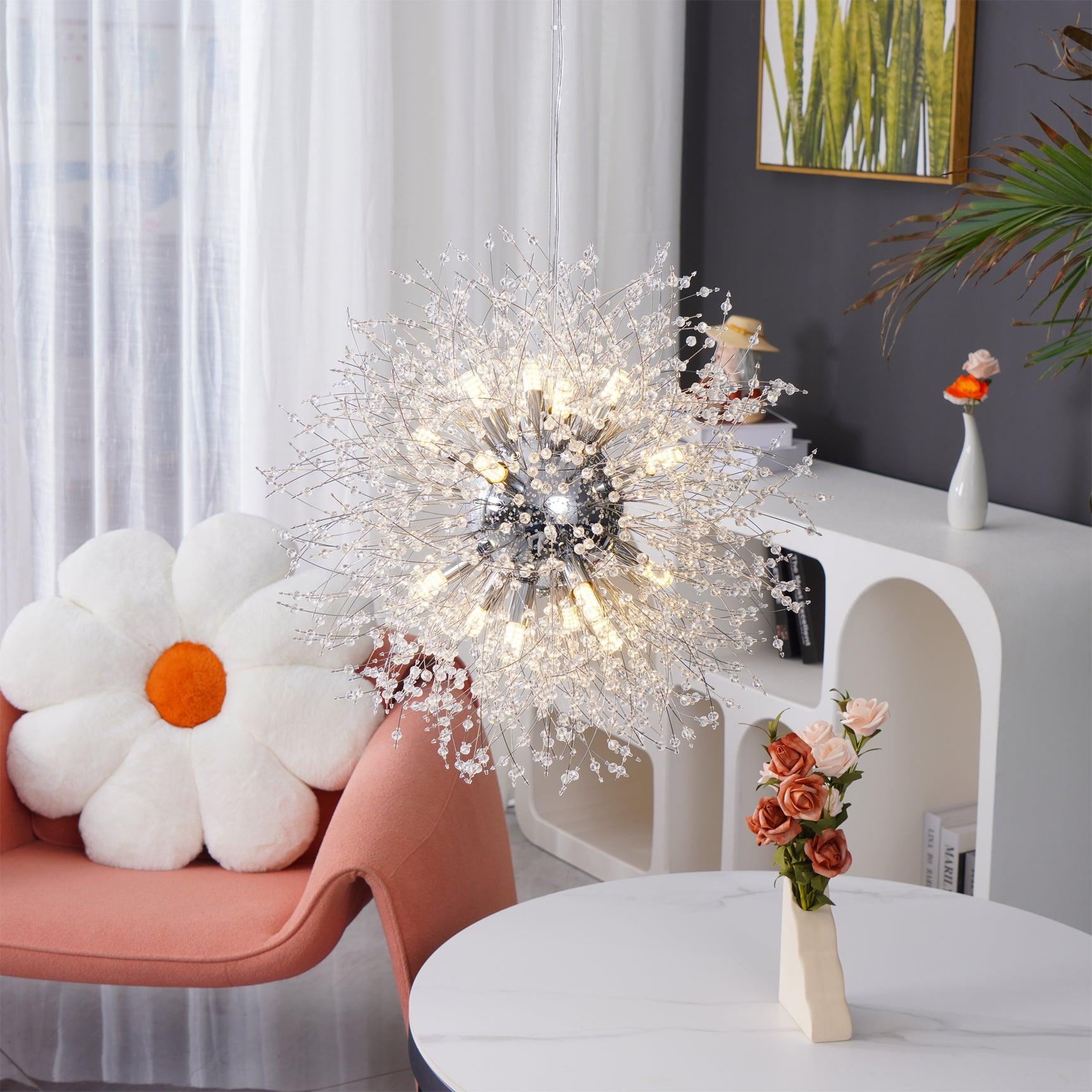 Crystal Dandelion Chandelier - Blowlighting