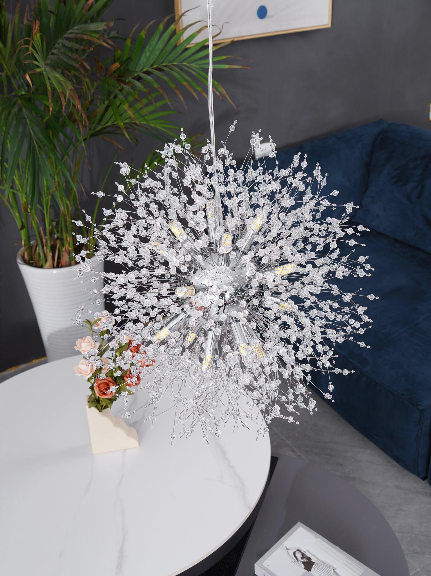 Crystal Dandelion Chandelier - Blowlighting