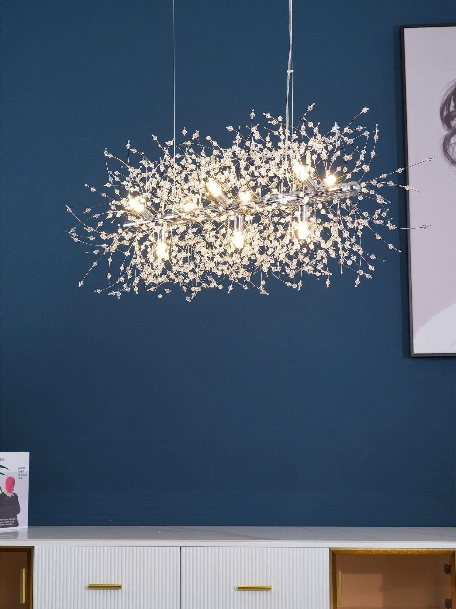Crystal Dandelion Chandelier - Blowlighting