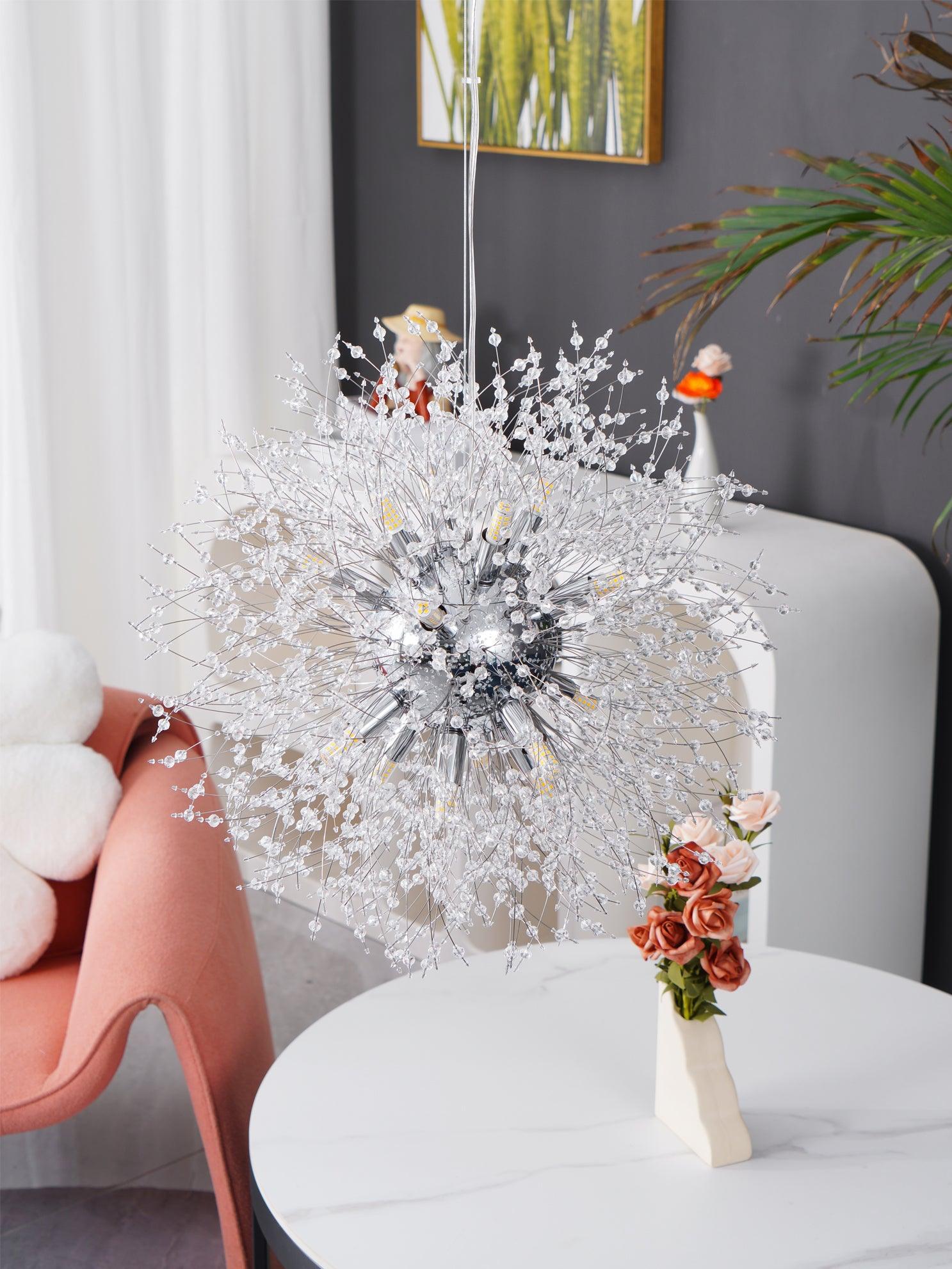 Crystal Dandelion Chandelier - Blowlighting