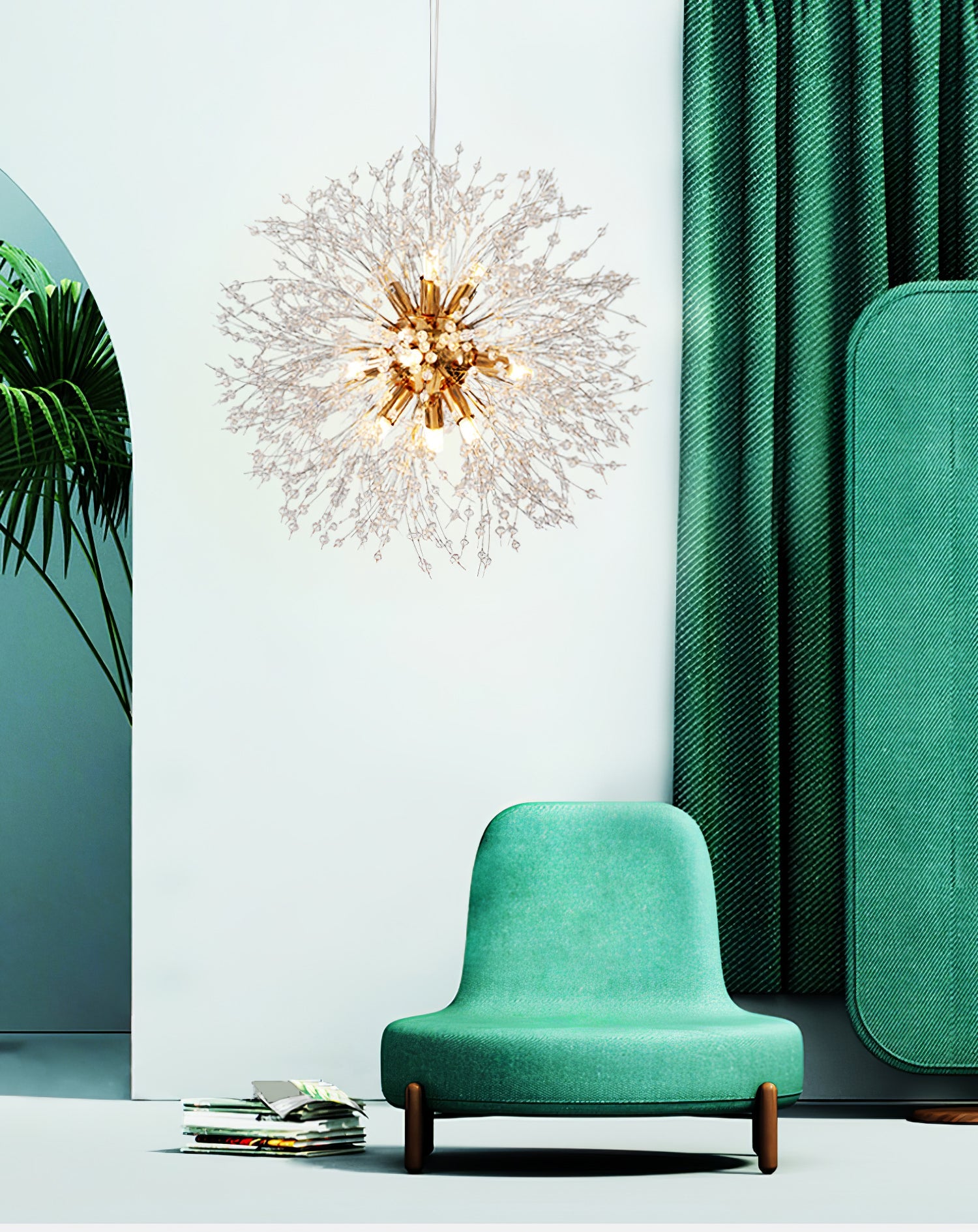 Crystal Dandelion Chandelier - Blowlighting