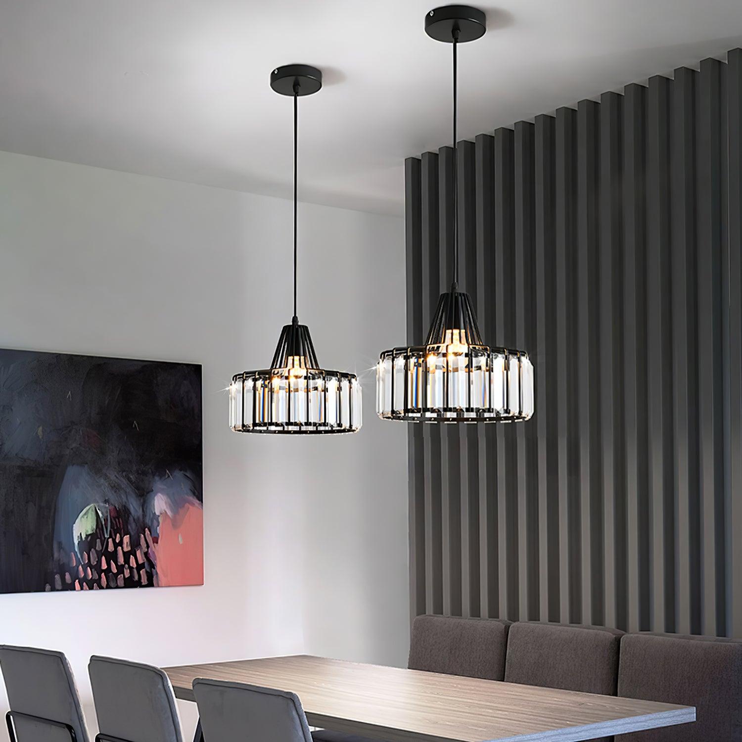 Crystal Drum Pendant Lamp - Blowlighting