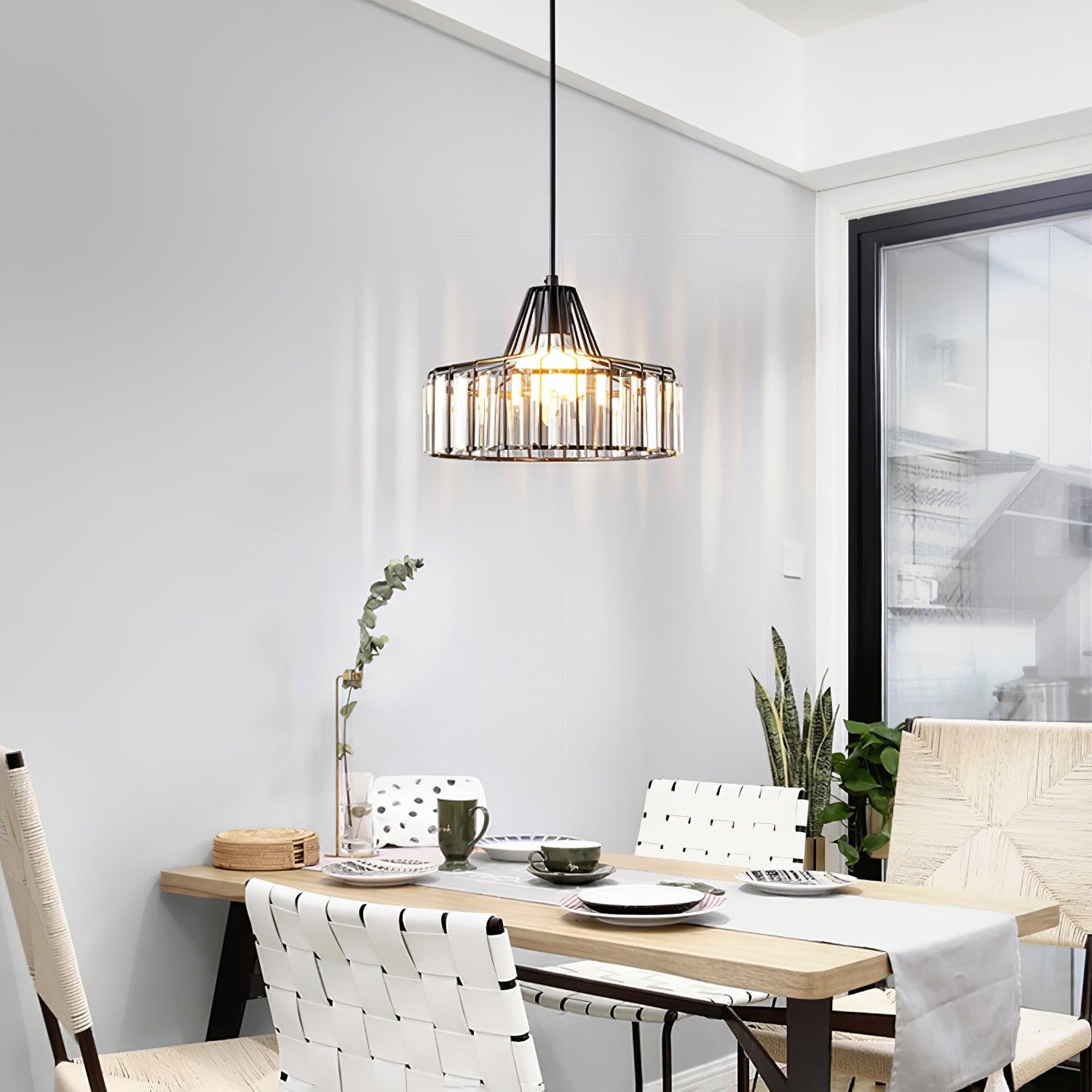 Crystal Drum Pendant Lamp - Blowlighting