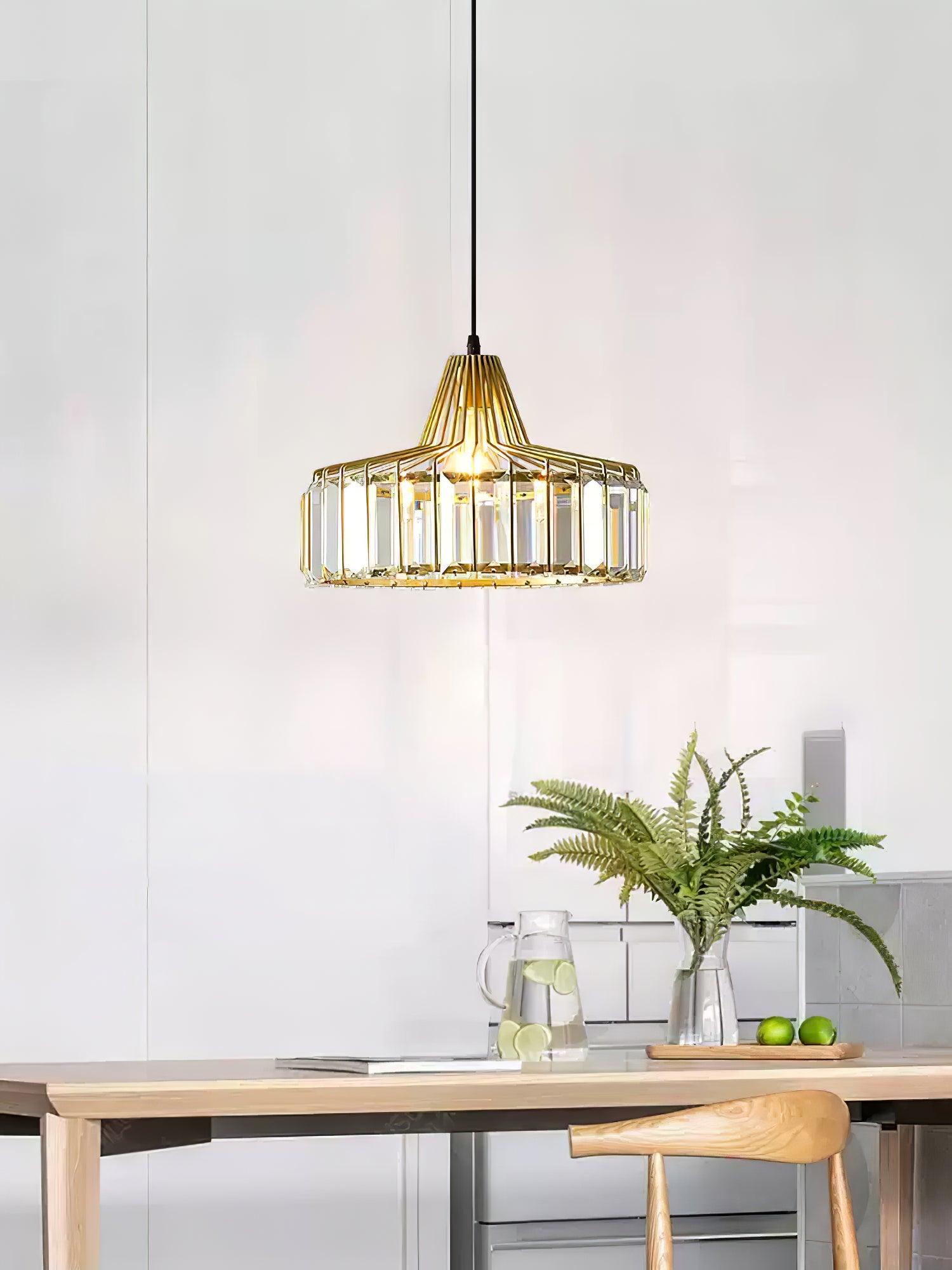 Crystal Drum Pendant Lamp - Blowlighting