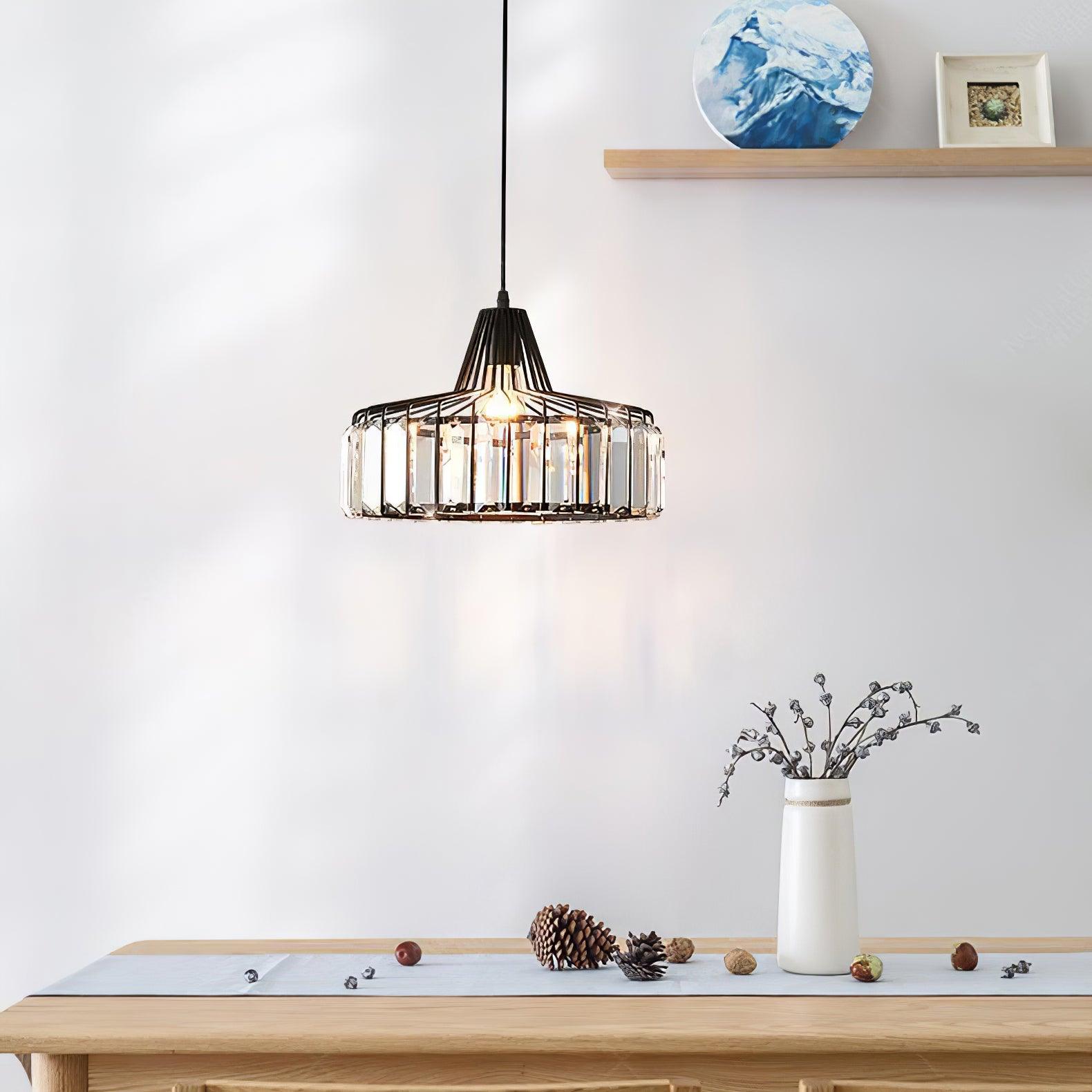 Crystal Drum Pendant Lamp - Blowlighting