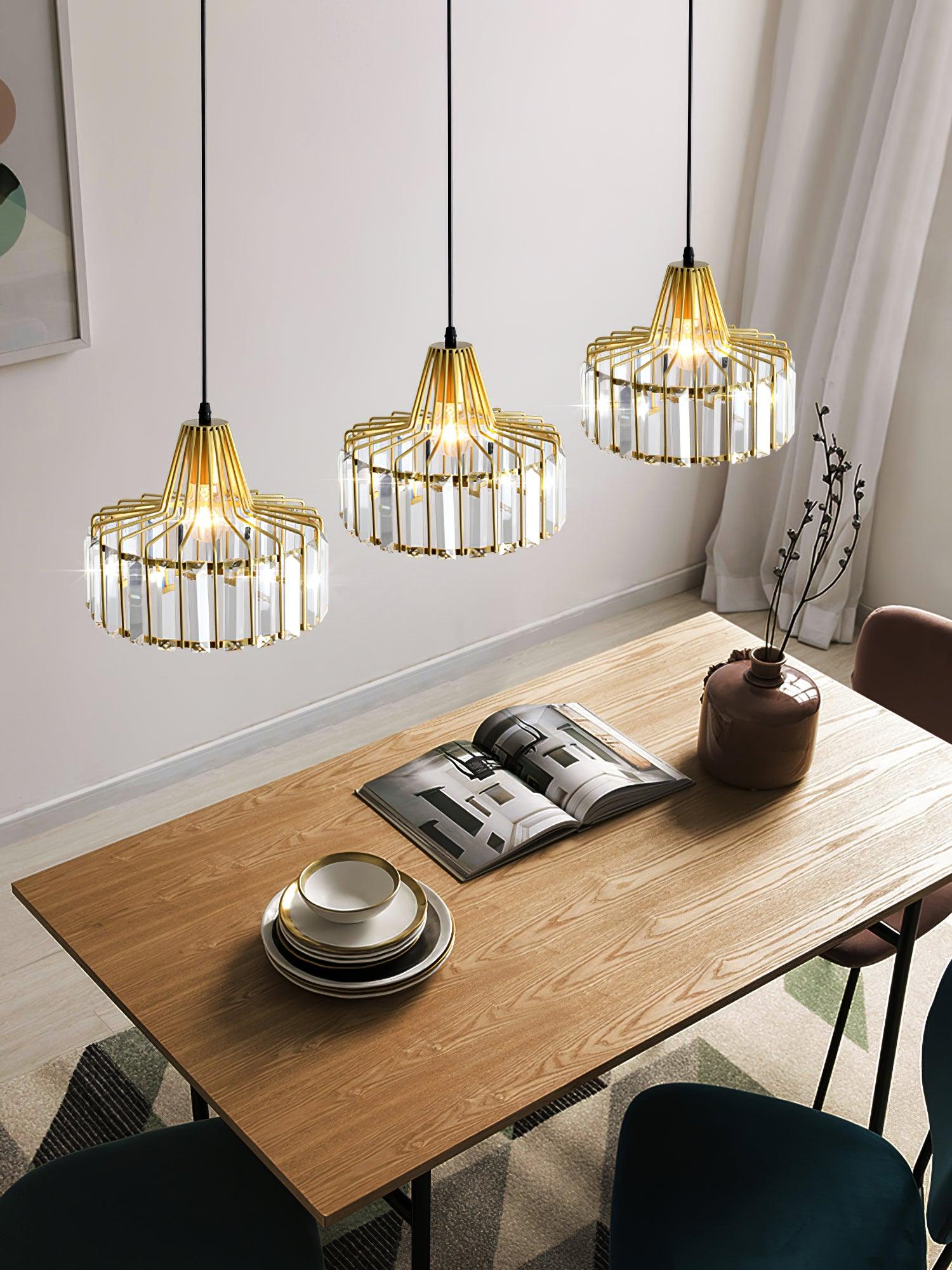 Crystal Drum Pendant Lamp - Blowlighting