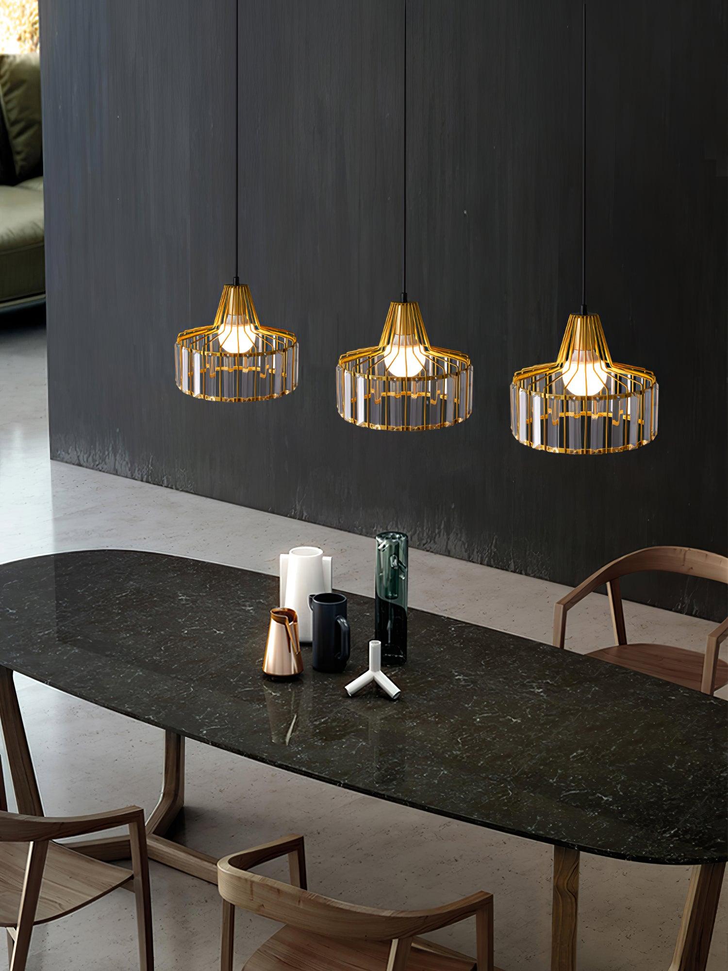 Crystal Drum Pendant Lamp - Blowlighting