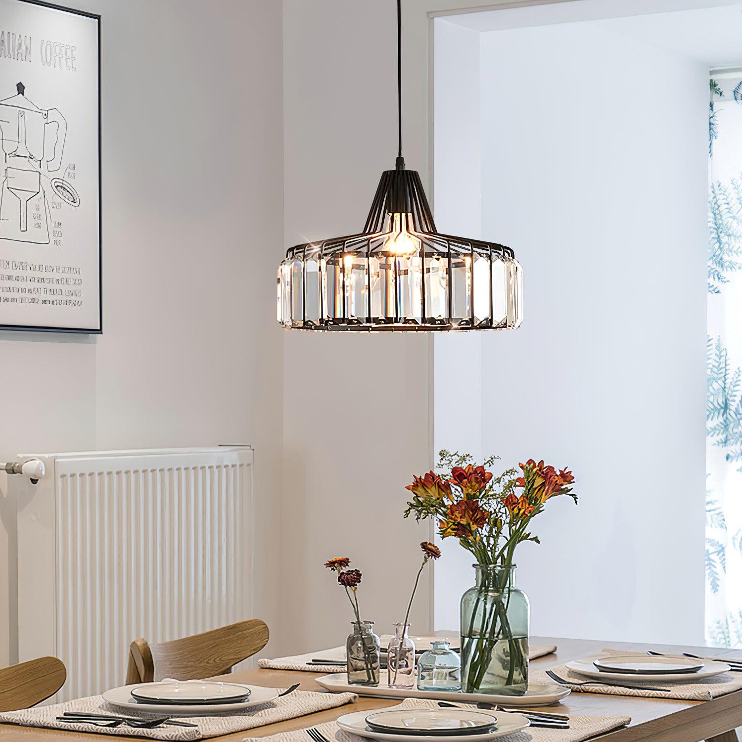 Crystal Drum Pendant Lamp - Blowlighting