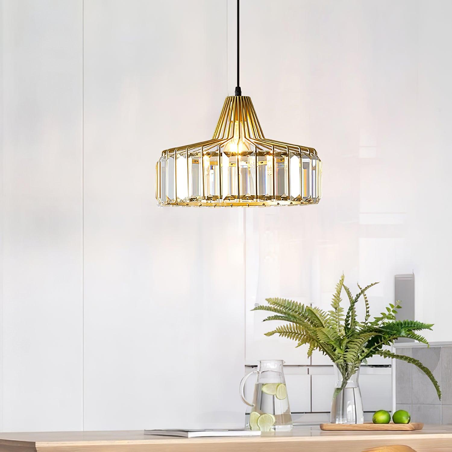 Crystal Drum Pendant Lamp - Blowlighting