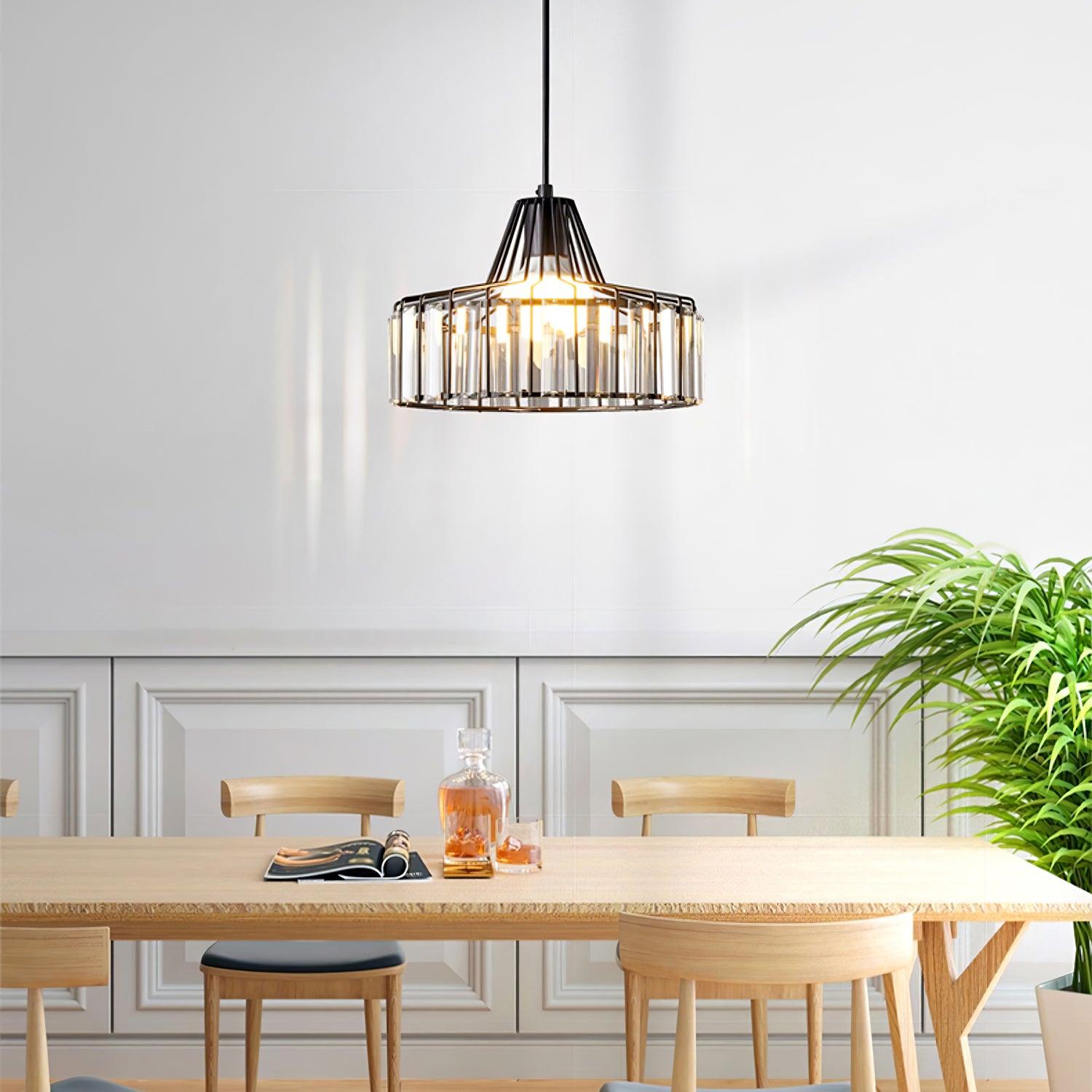 Crystal Drum Pendant Lamp - Blowlighting