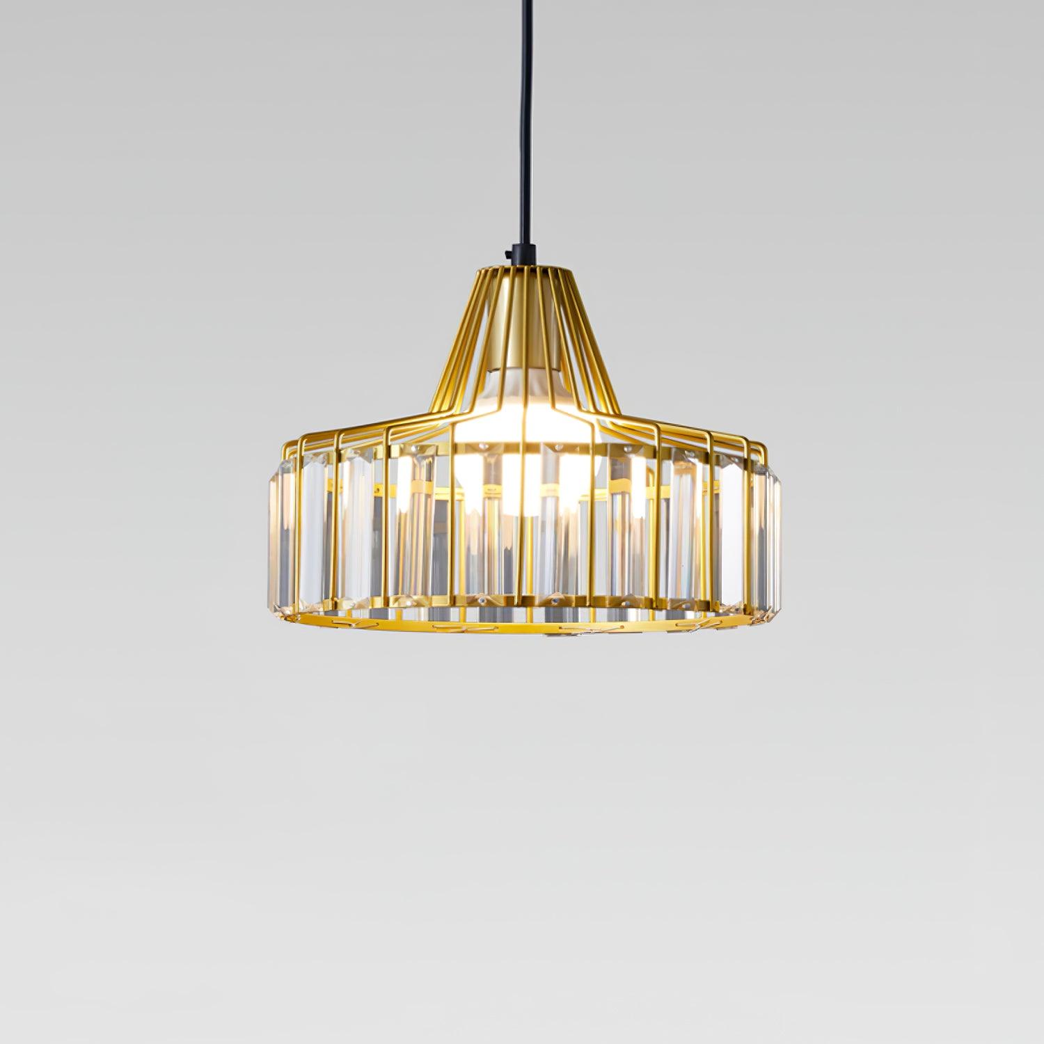 Crystal Drum Pendant Lamp - Blowlighting