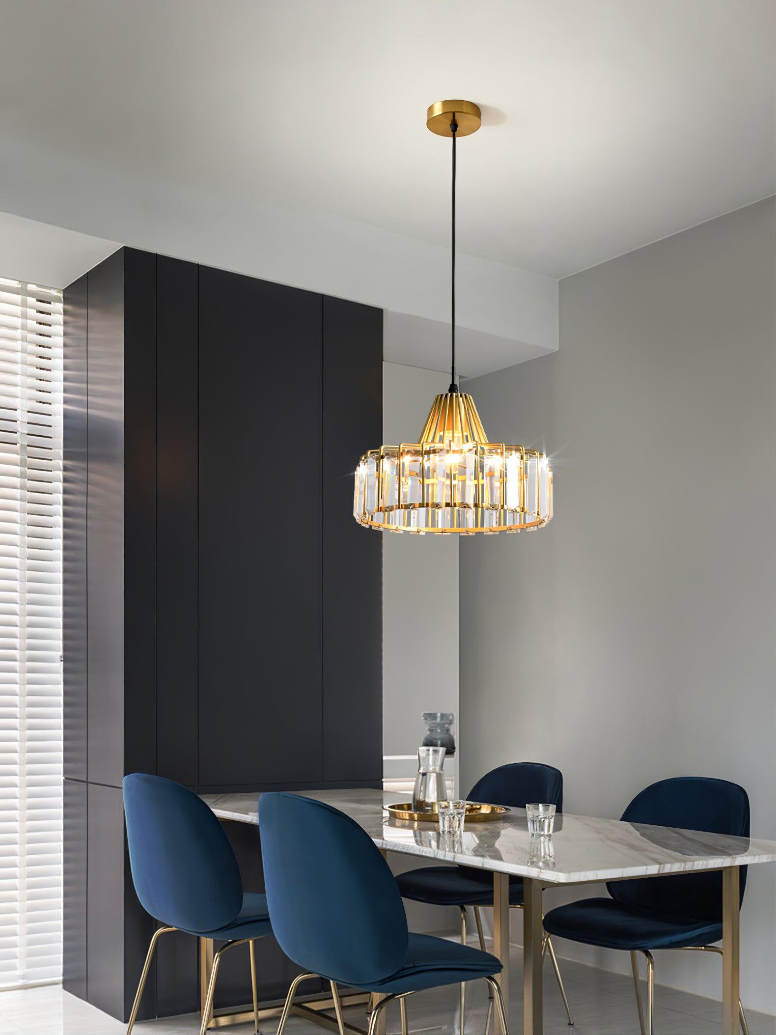 Crystal Drum Pendant Lamp - Blowlighting
